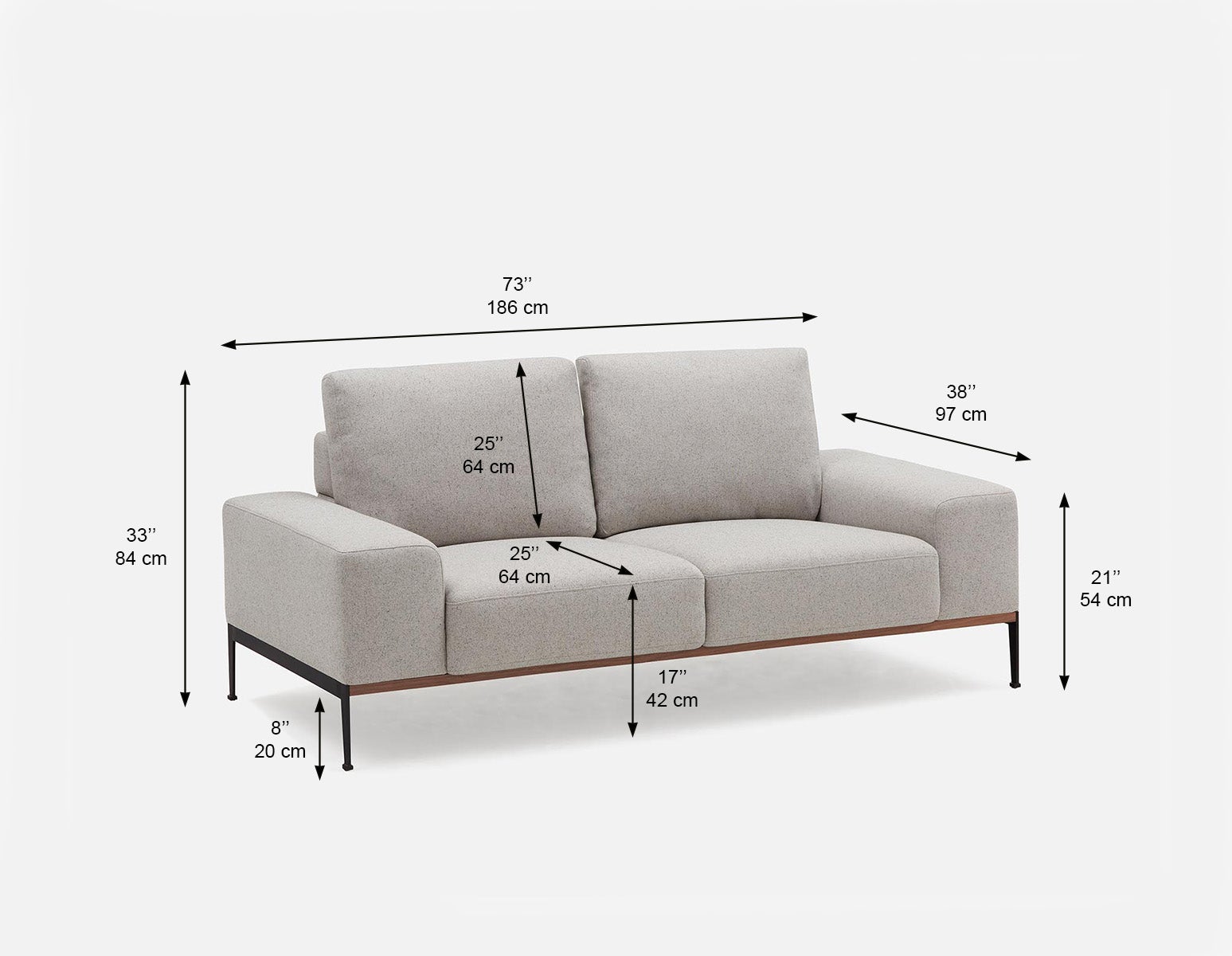 PRESTON loveseat undefined