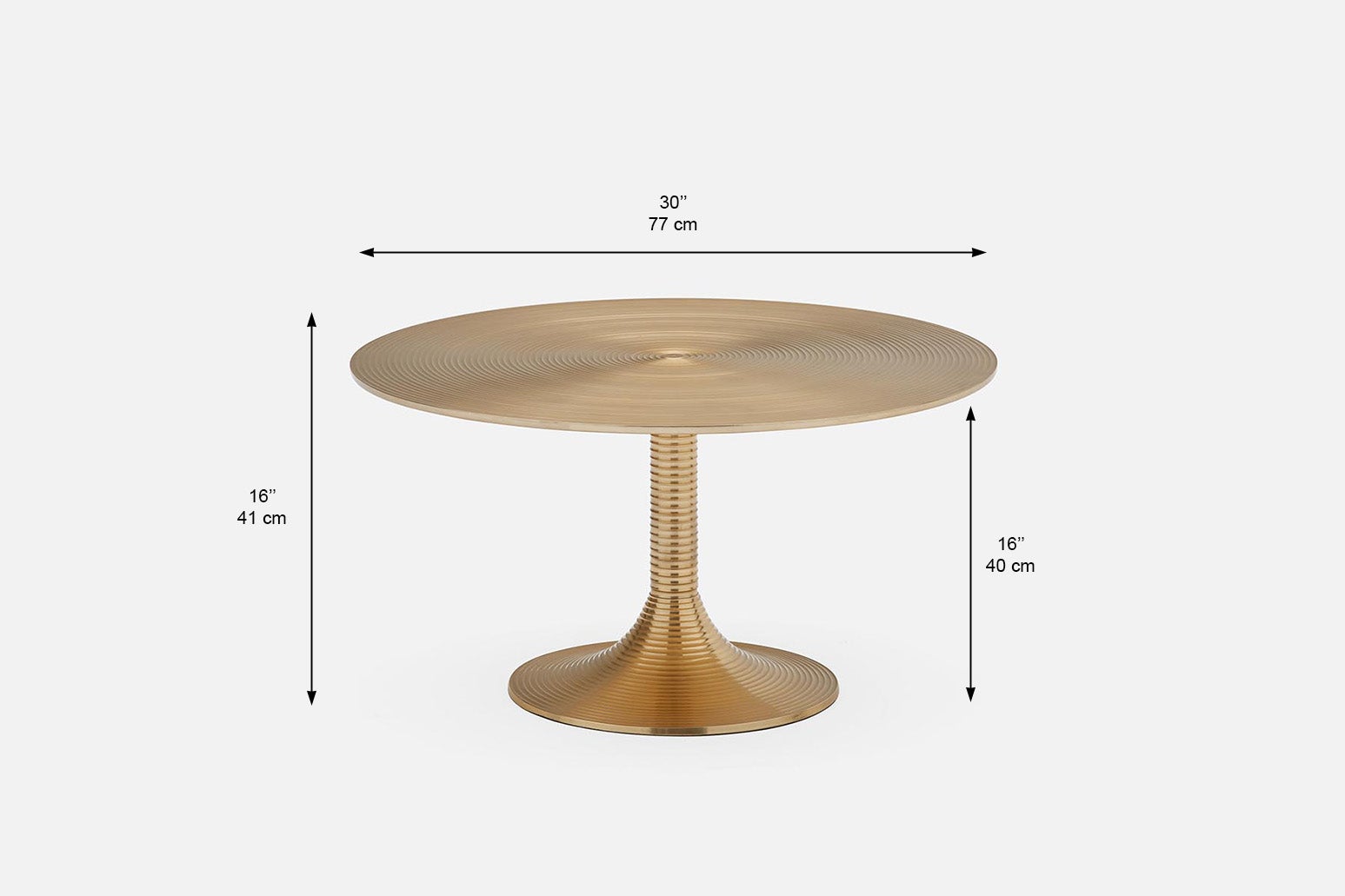 SPIRA table basse en aluminium 77 cm undefined