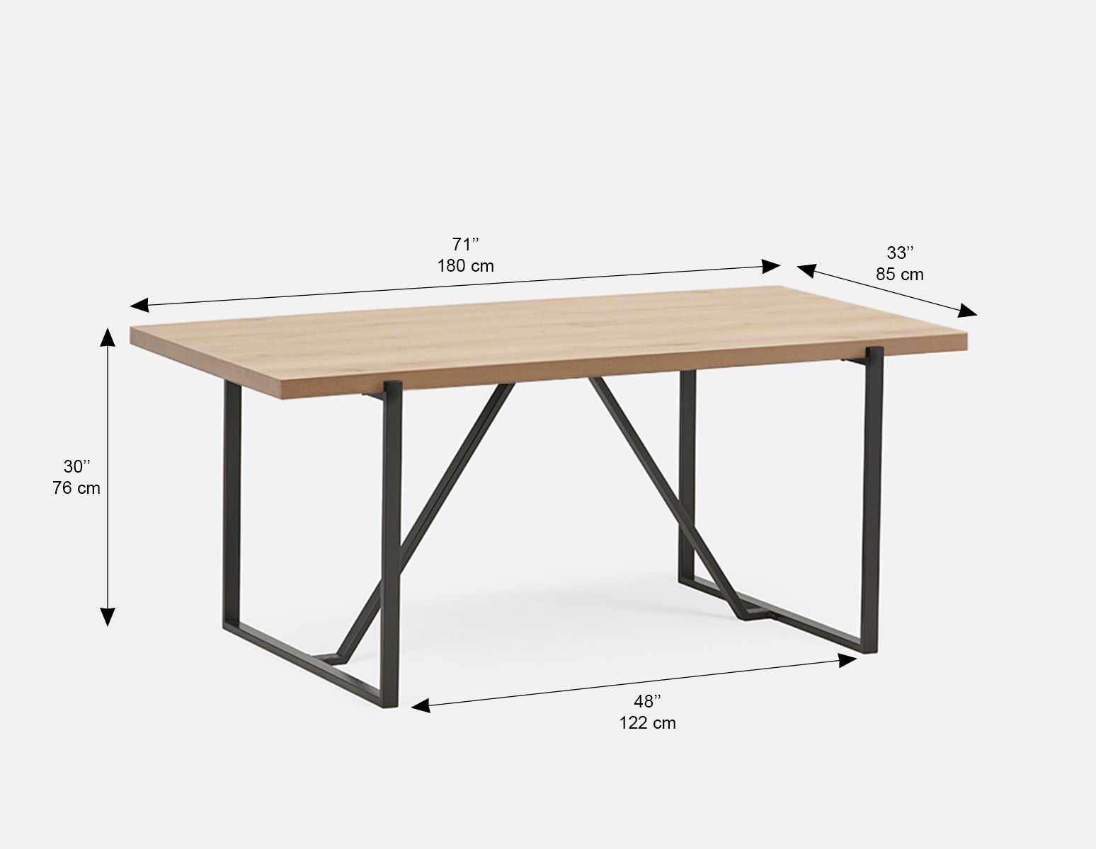 ARDA dining table 180 cm undefined