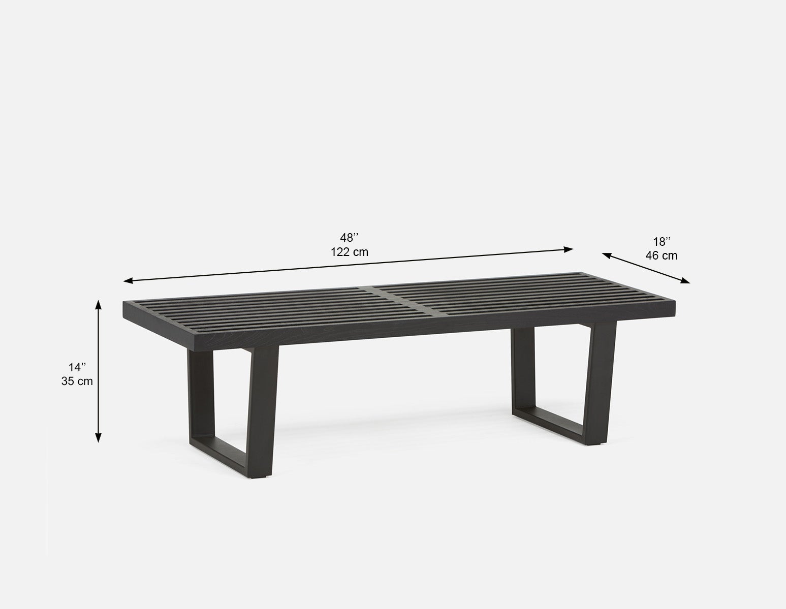 TERRY platform bench 122cm undefined