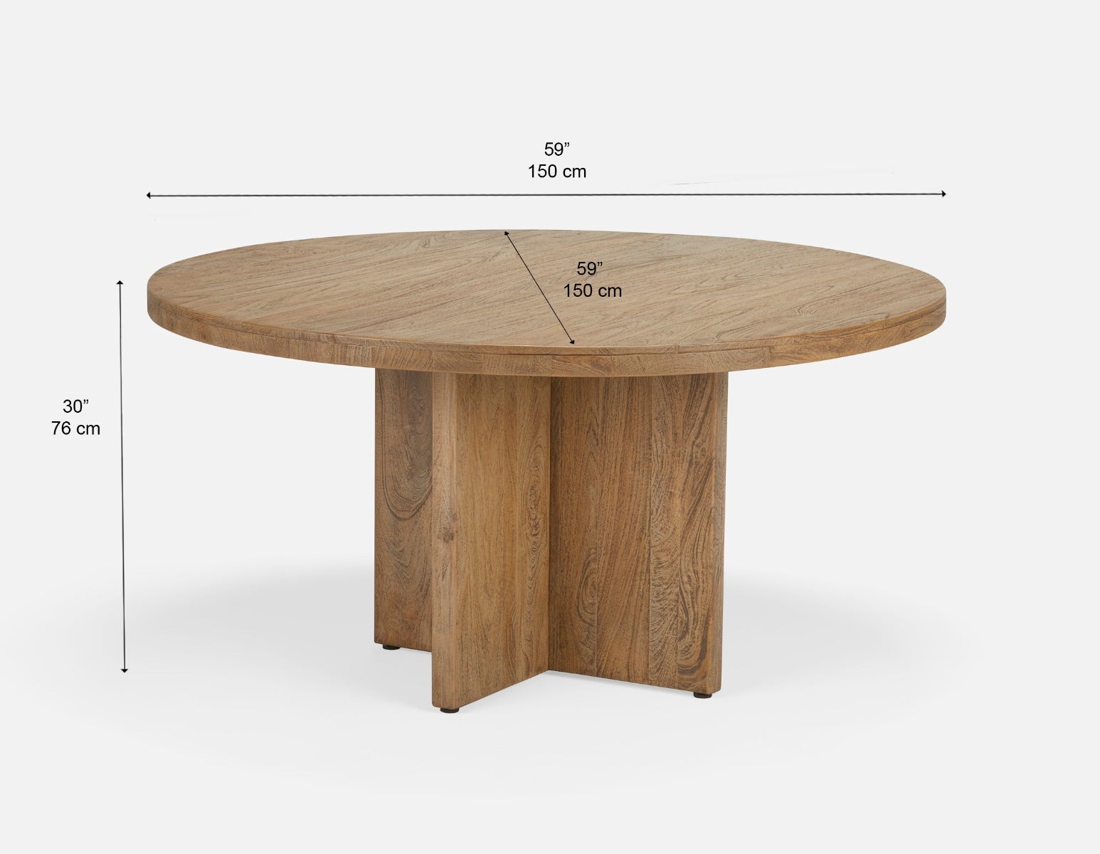 MISTRA table de salle à manger en bois recyclé 150 cm undefined