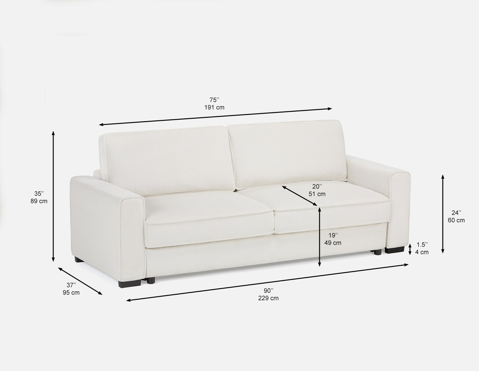 NEBRASKA contemporary sofa-bed undefined