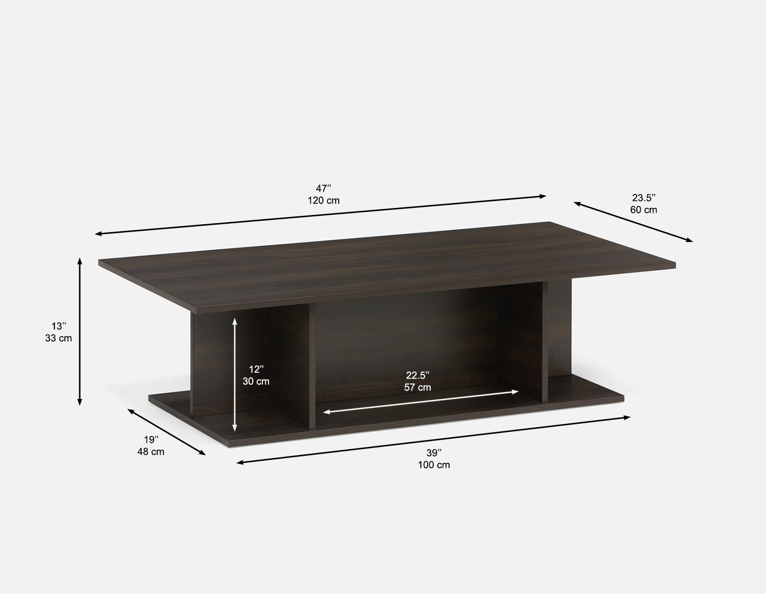 LUCAS rectangular coffee table undefined