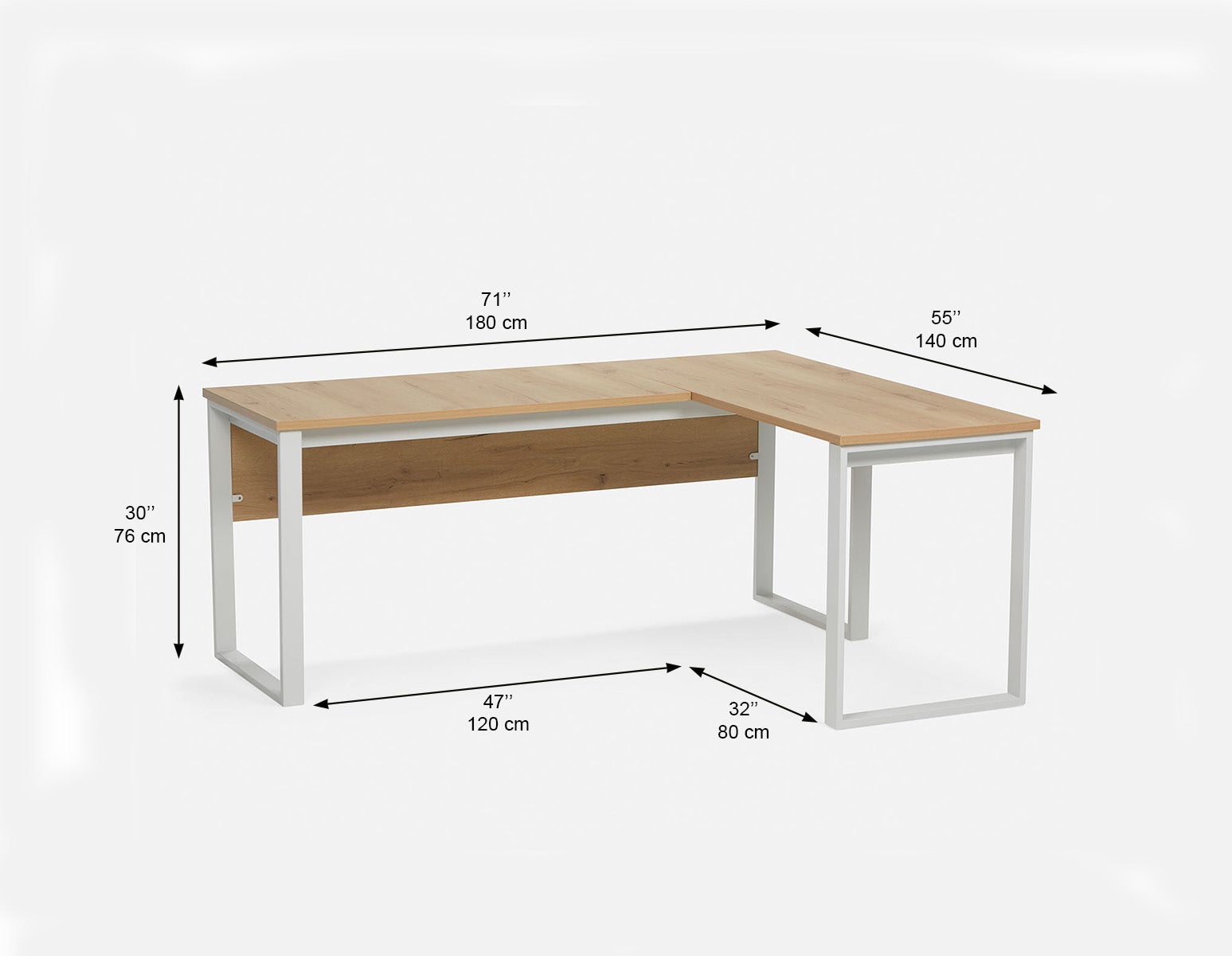 MICK reversible L-shaped desk undefined