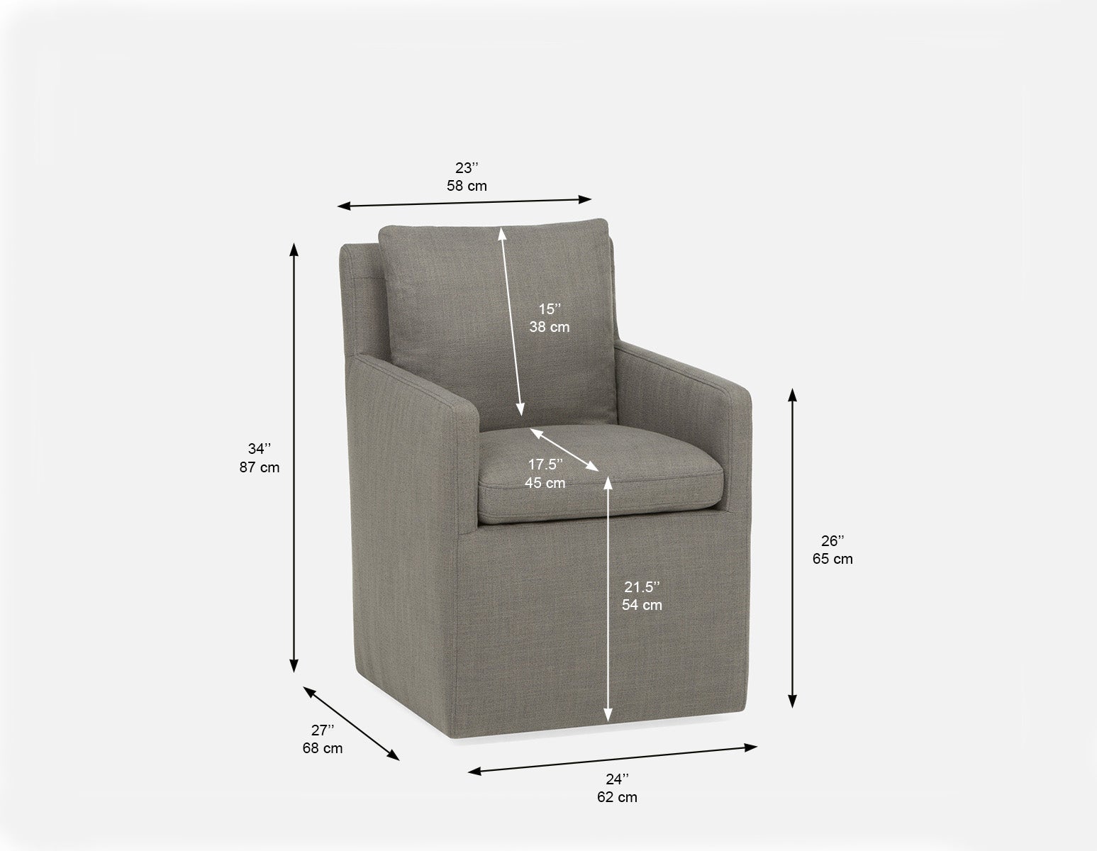 OSTIA dining chair on casters undefined