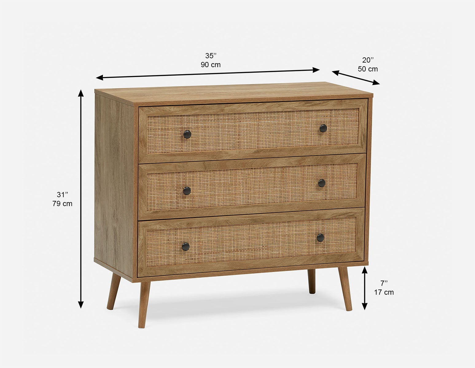 JETT 3-drawer dresser undefined