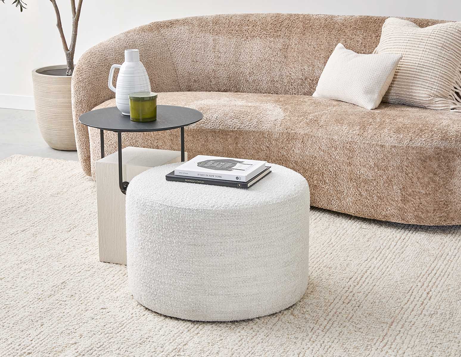 VASTO fabric ottoman undefined