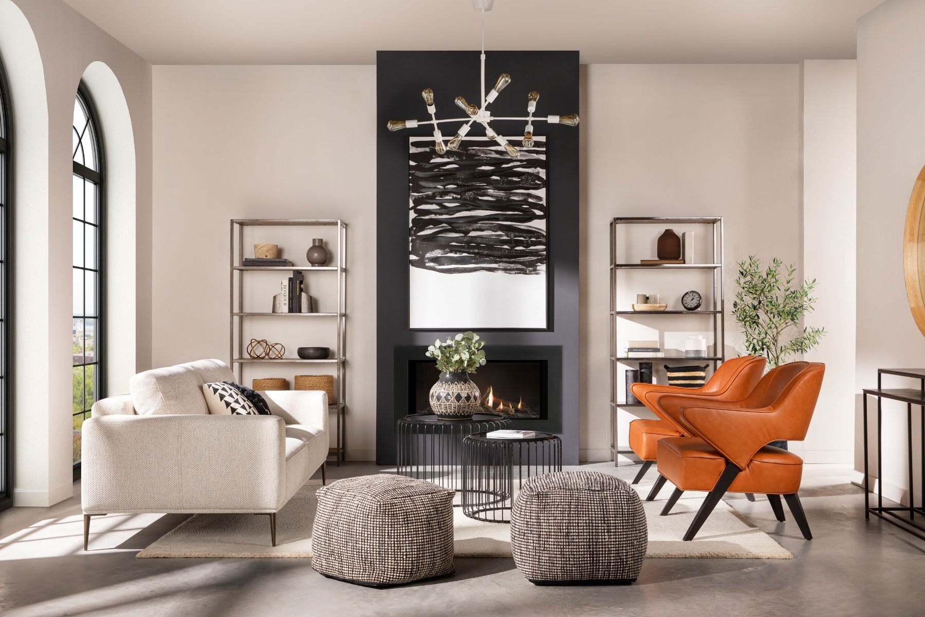 LOUNIS contemporary 3-seater sofa undefined