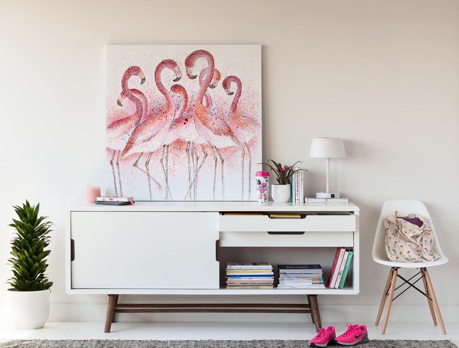 FLAMAND tableau peint à la main 100 cm x 100 cm undefined