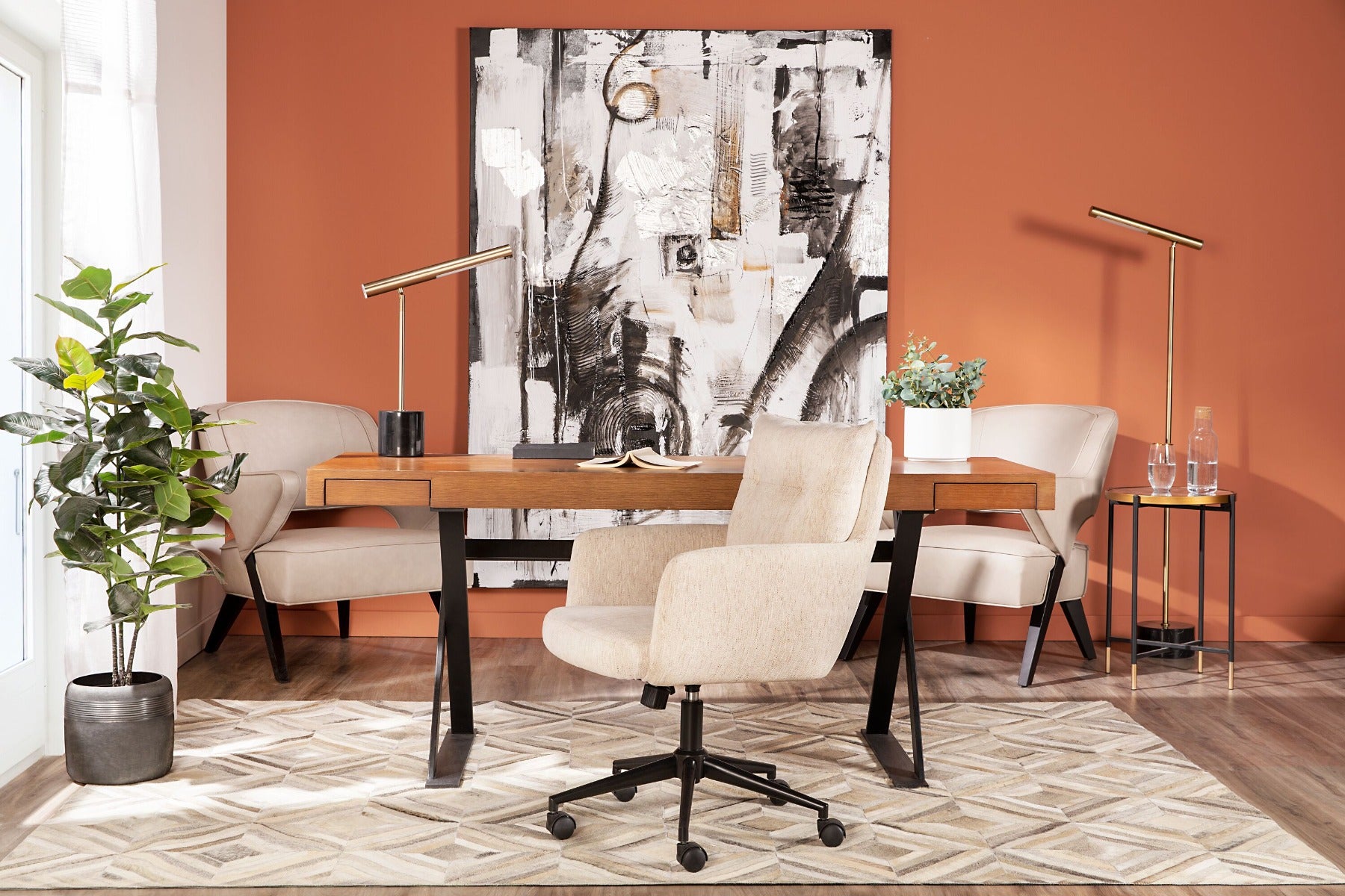 DENIS hand-painted wall art 150 cm x 200 cm undefined