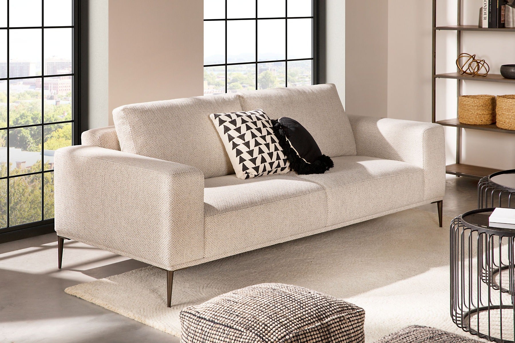 LOUNIS contemporary 3-seater sofa undefined