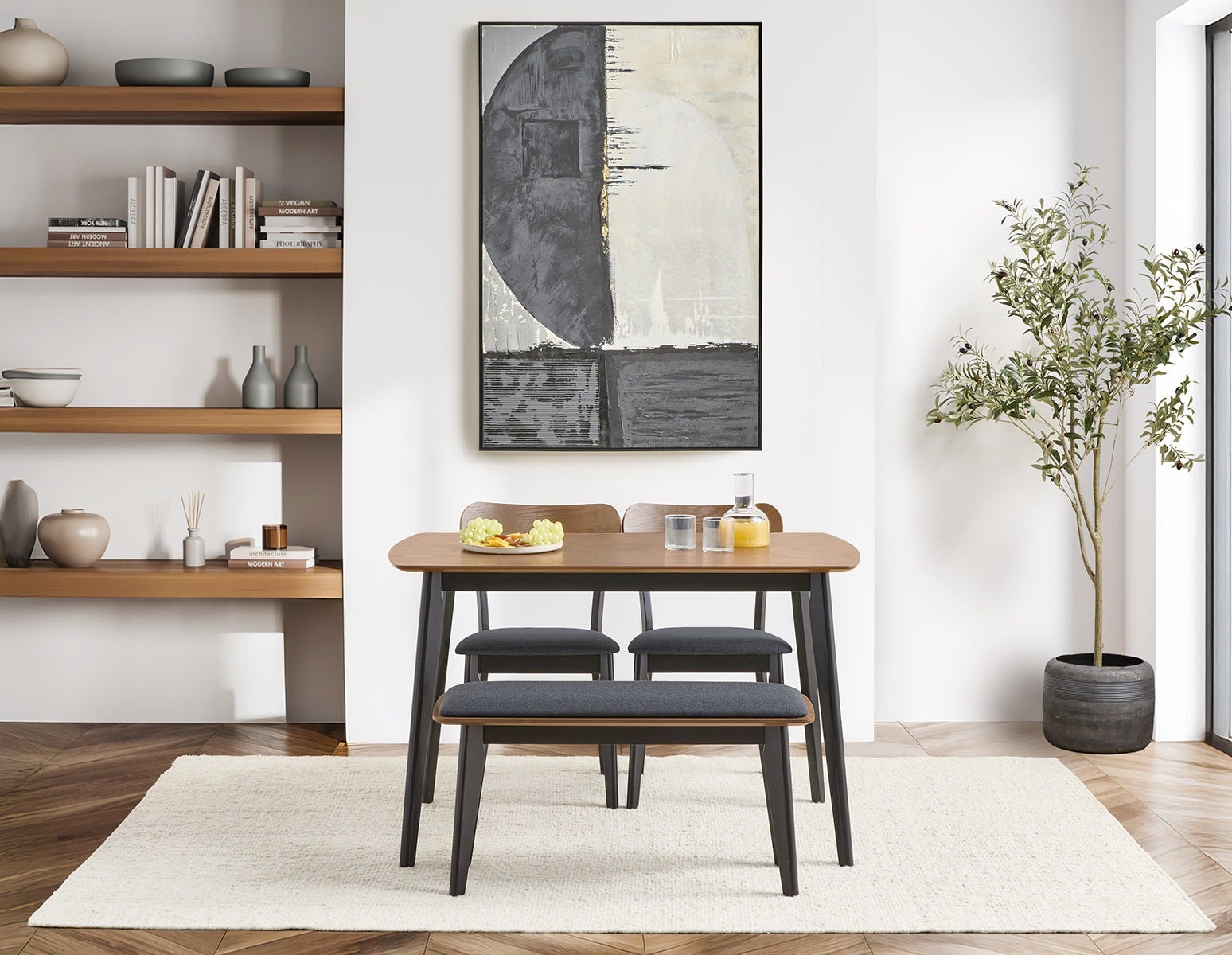 TROPEA modern contemporary 4-piece dining set undefined