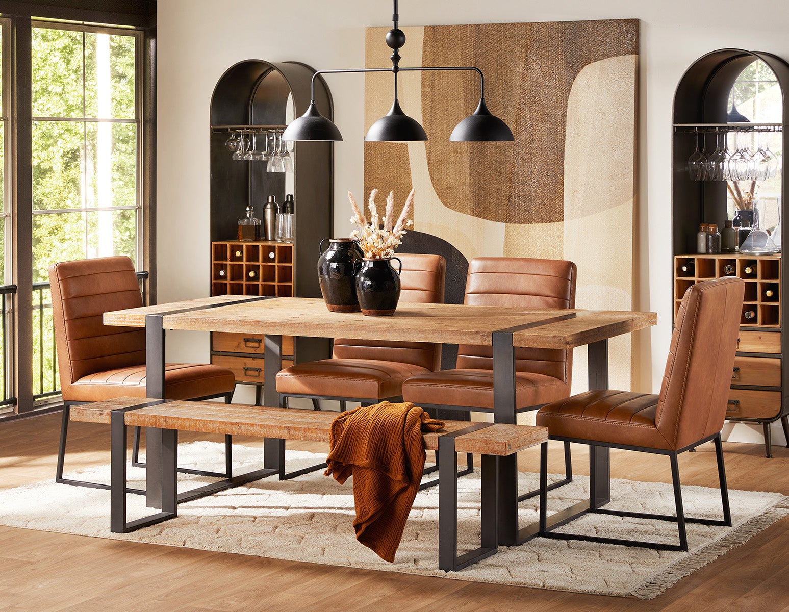 BARI synthetic leather dining chair undefined