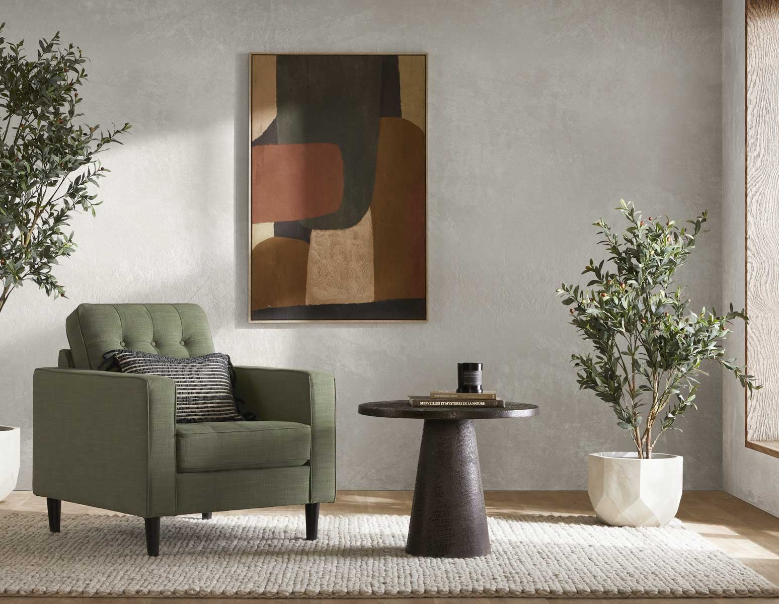 KERALA table d'appoint en aluminium fabriquée à la main 63 cm undefined