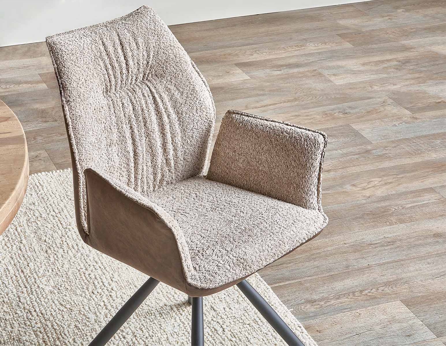 BYRON swivel dining armchair undefined