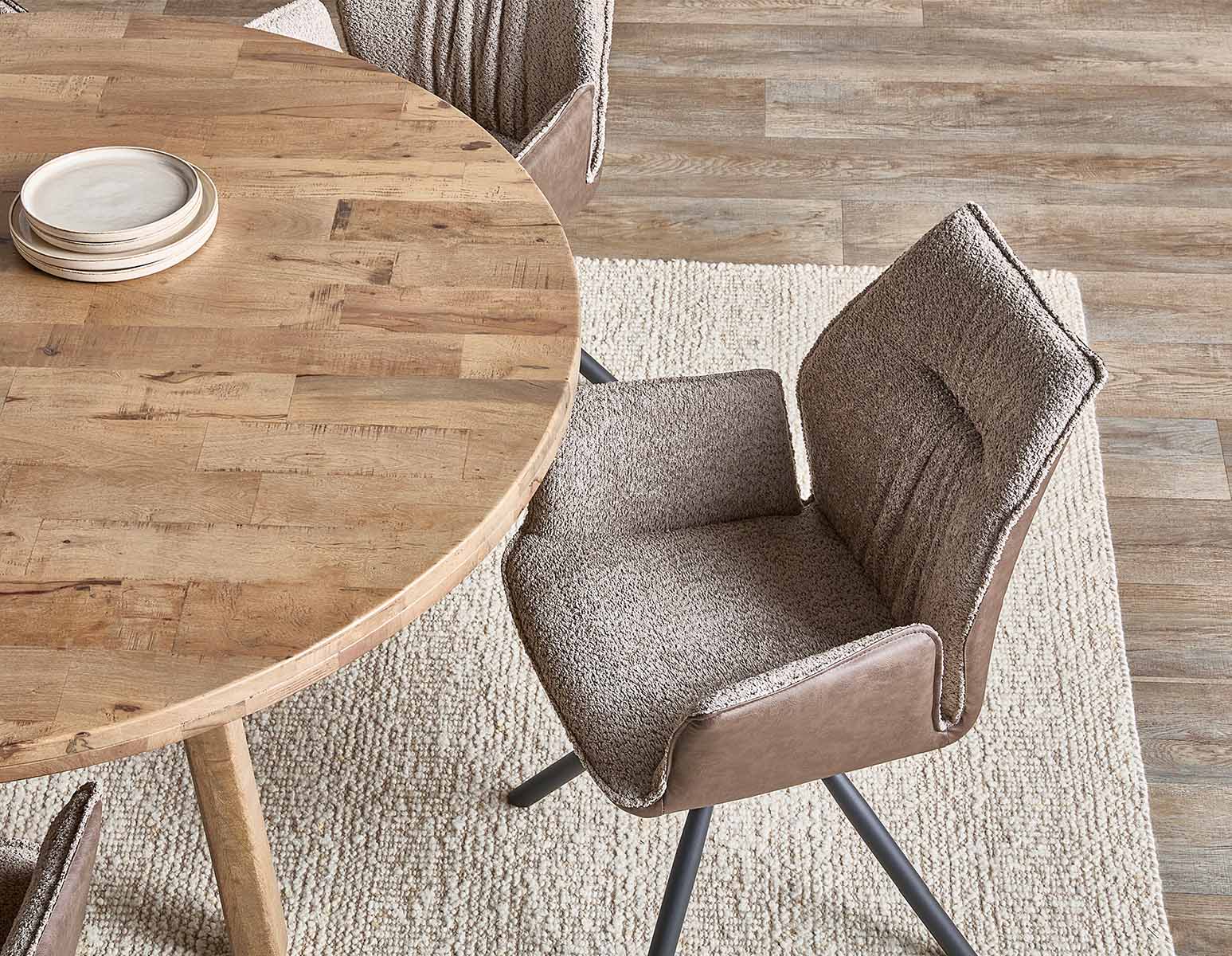 BYRON swivel dining armchair undefined