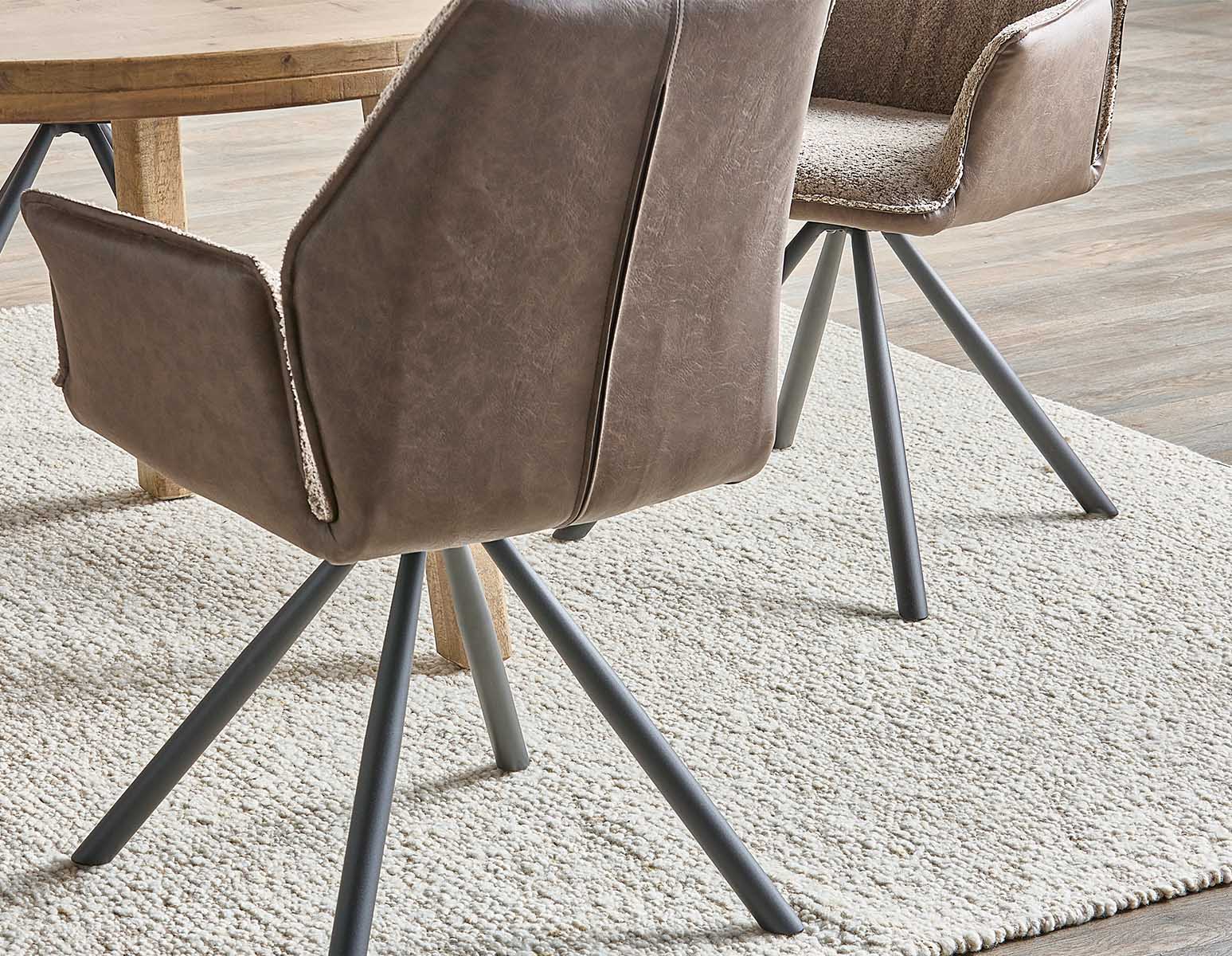 BYRON swivel dining armchair undefined