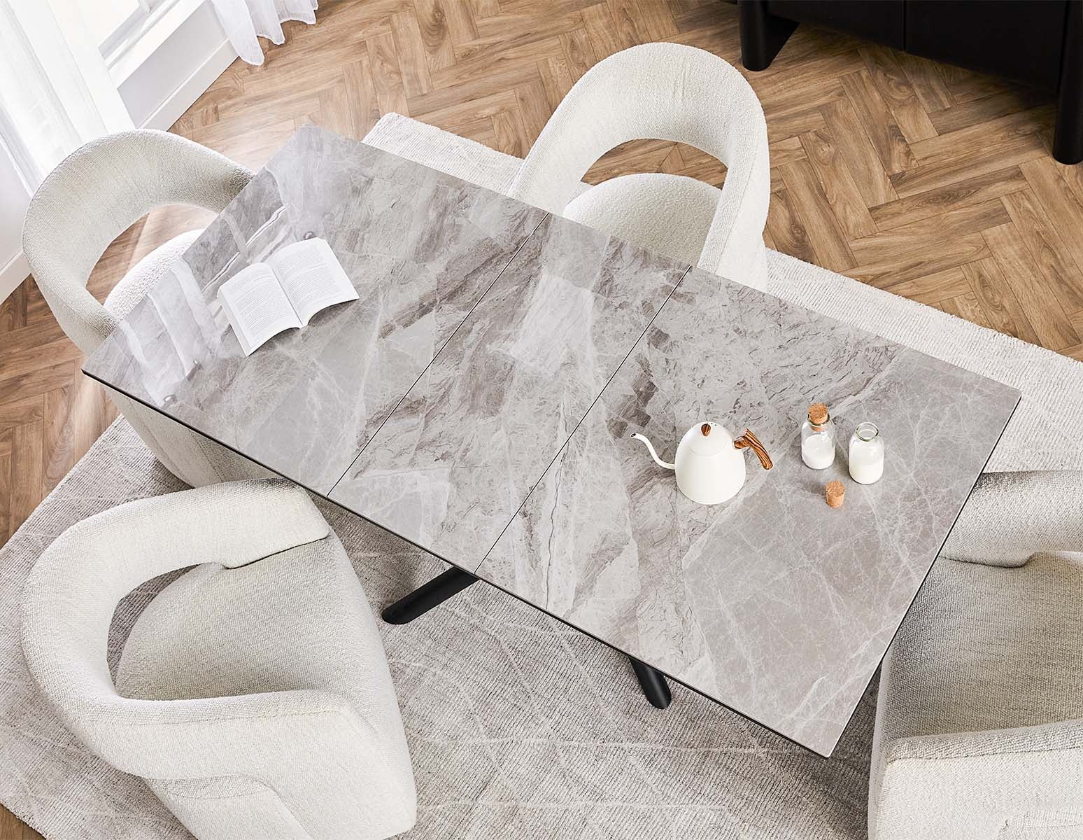TIVOLI modern contemporary dining chair on casters undefined