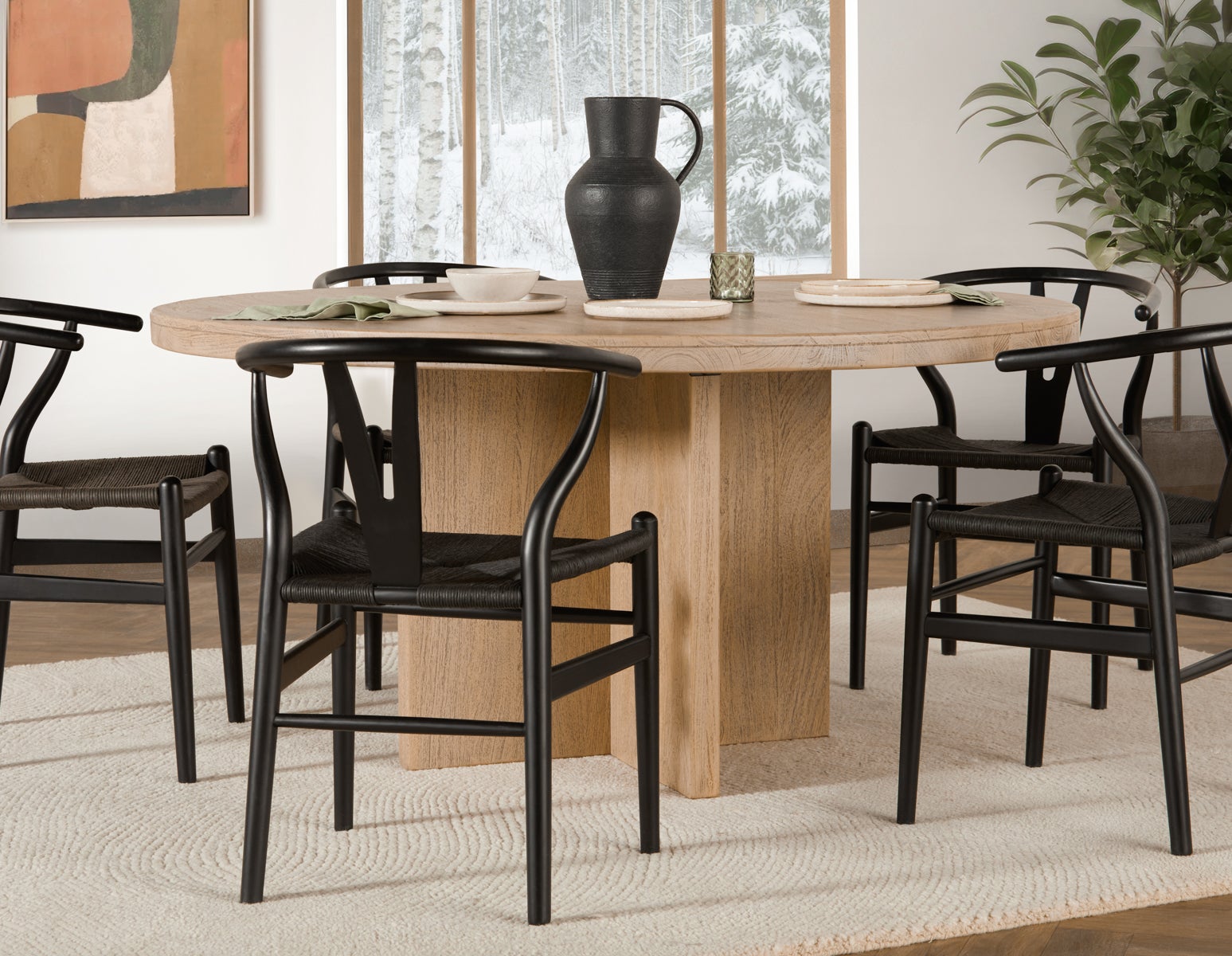 MISTRA table de salle à manger en bois recyclé 150 cm undefined