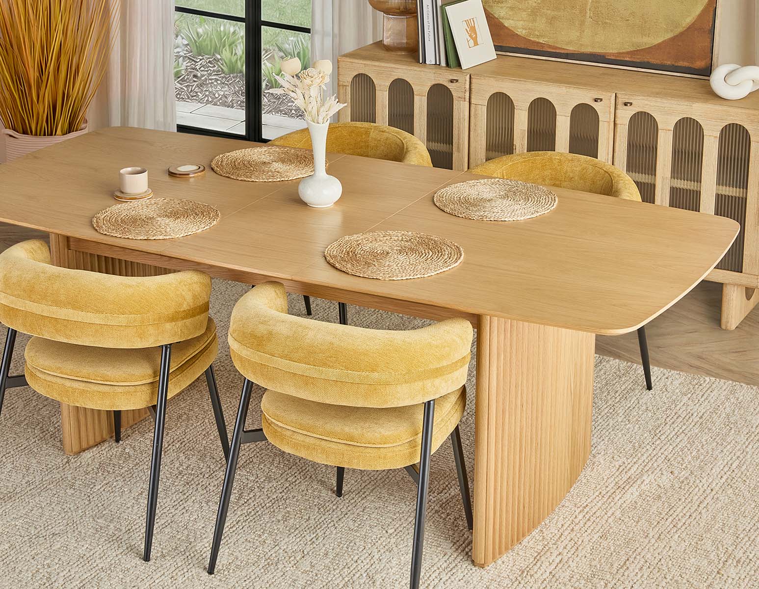 LESTER extendable dining table 180 cm to 220 cm undefined