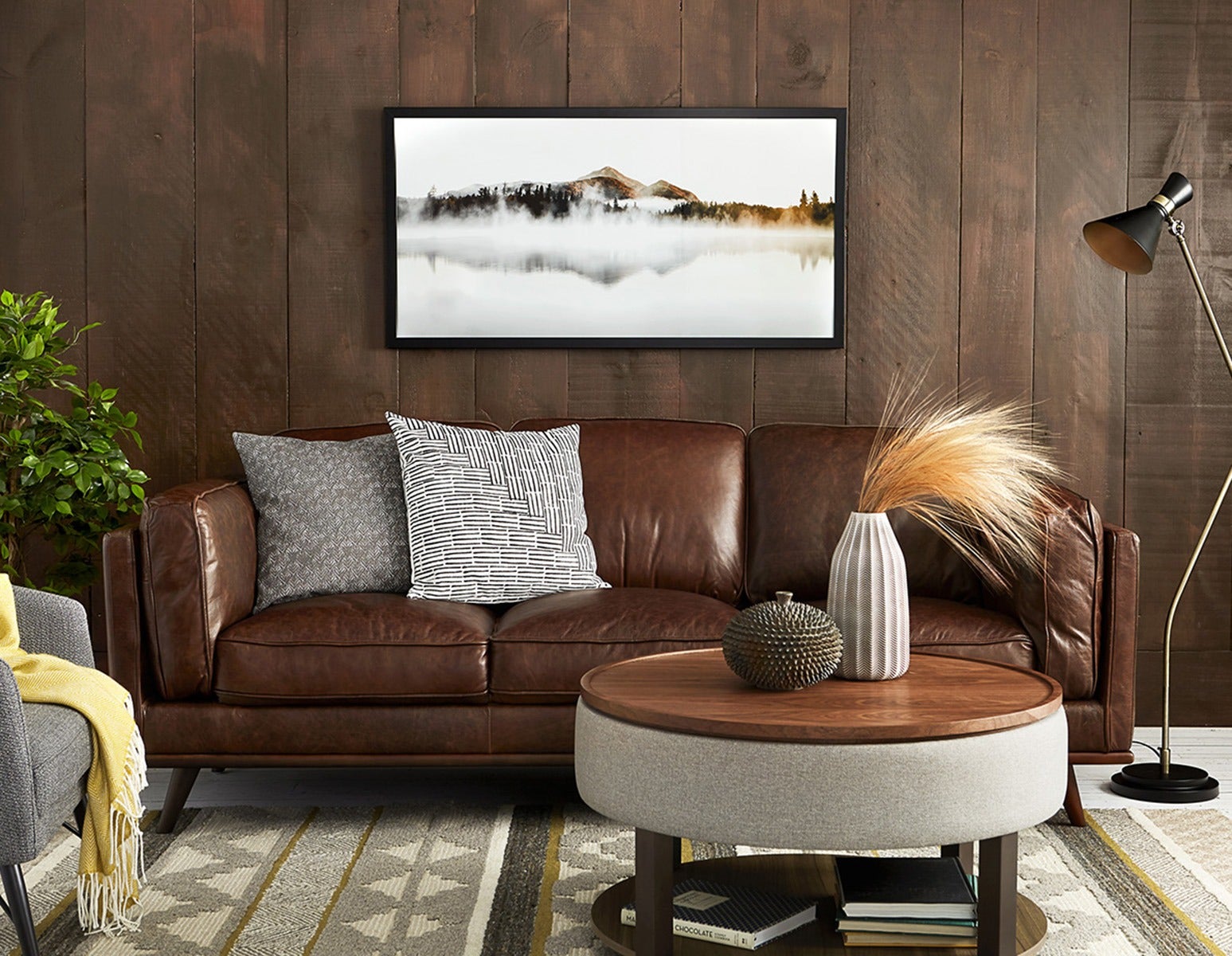 DAMIAN wood veneer lift-top coffee table with storage 84 cm undefined