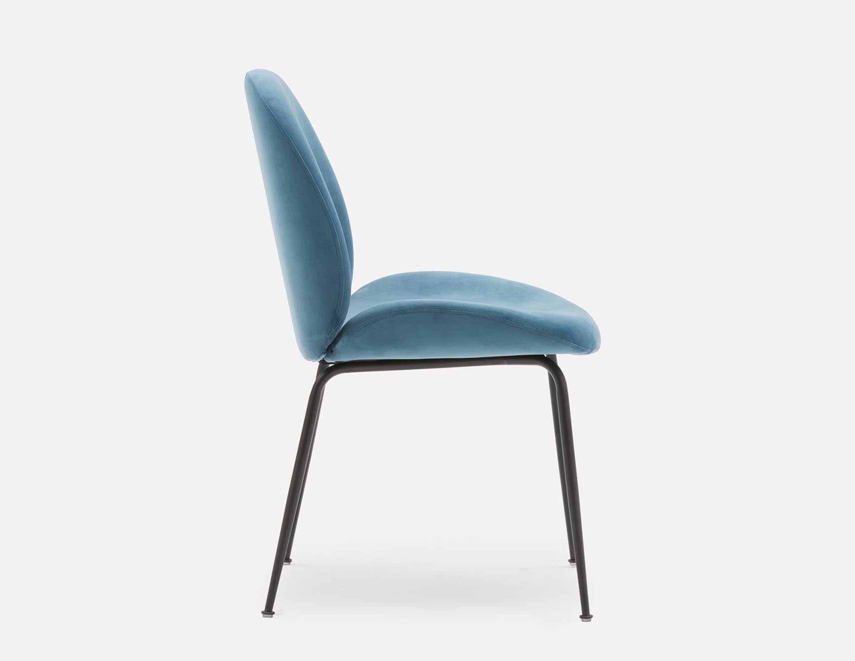 JUDITH contemporary velvet dining chair undefined