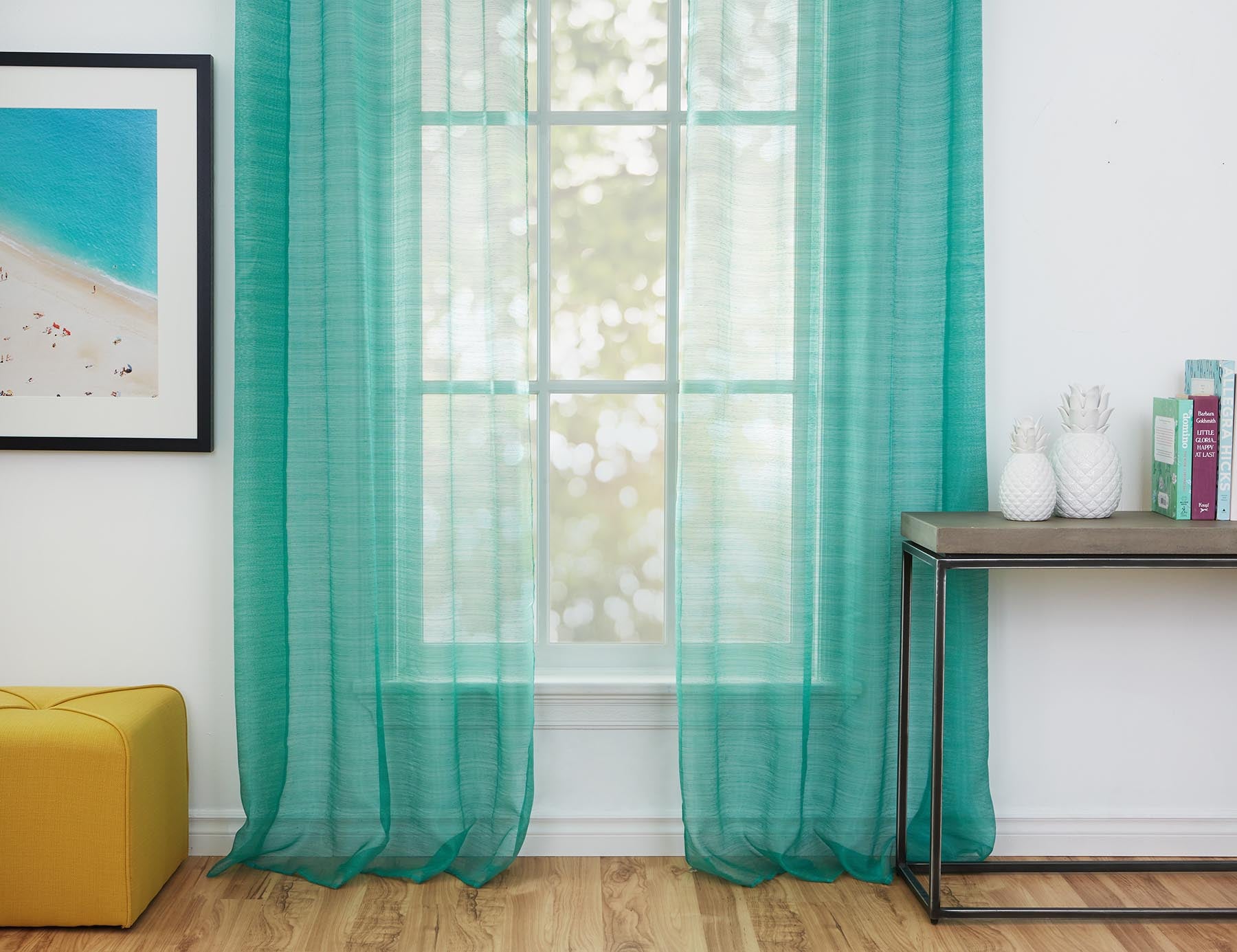 ISLA set of 2 sheer curtain panels undefined