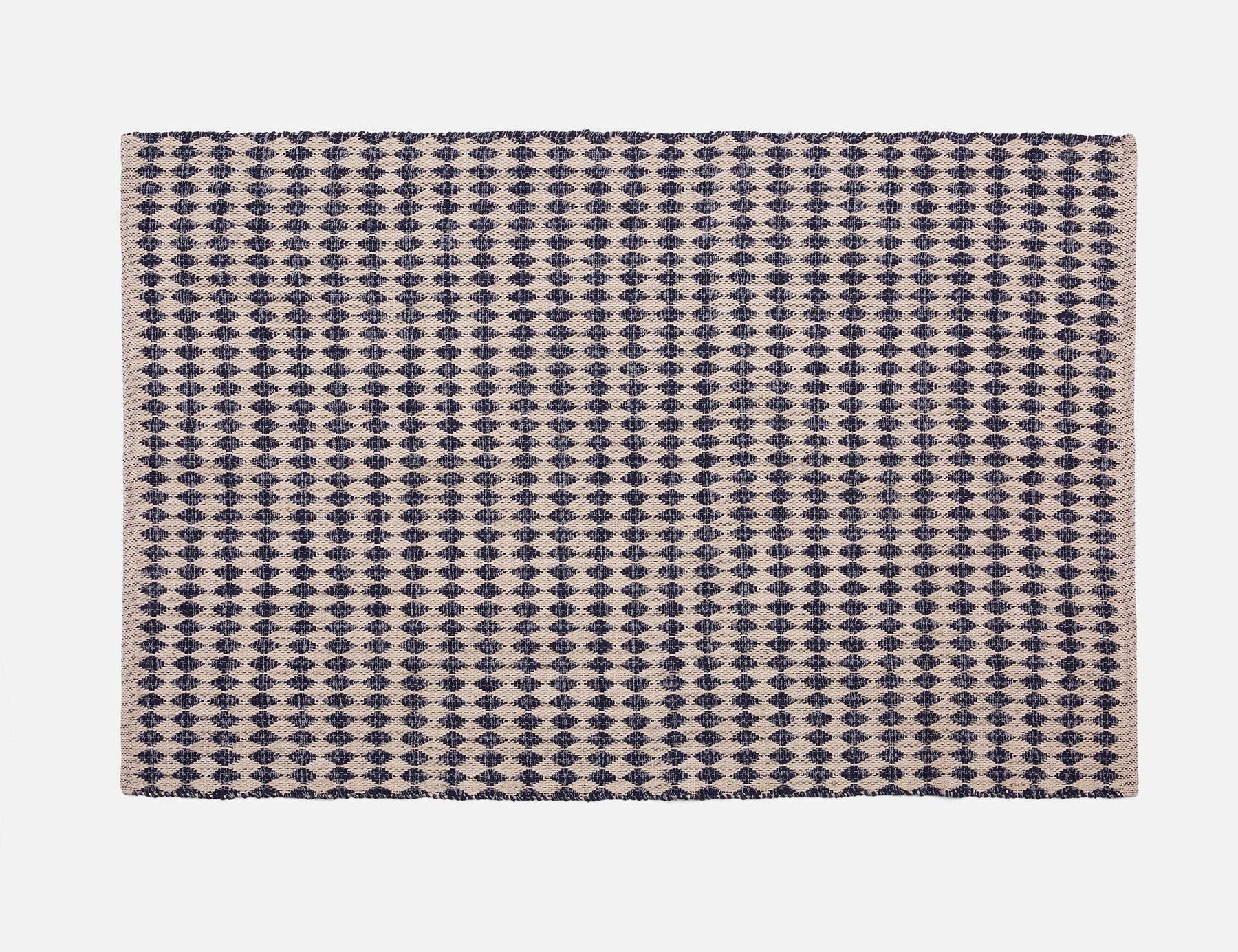 FEDERI woven cotton rug 122 cm x 183 cm undefined