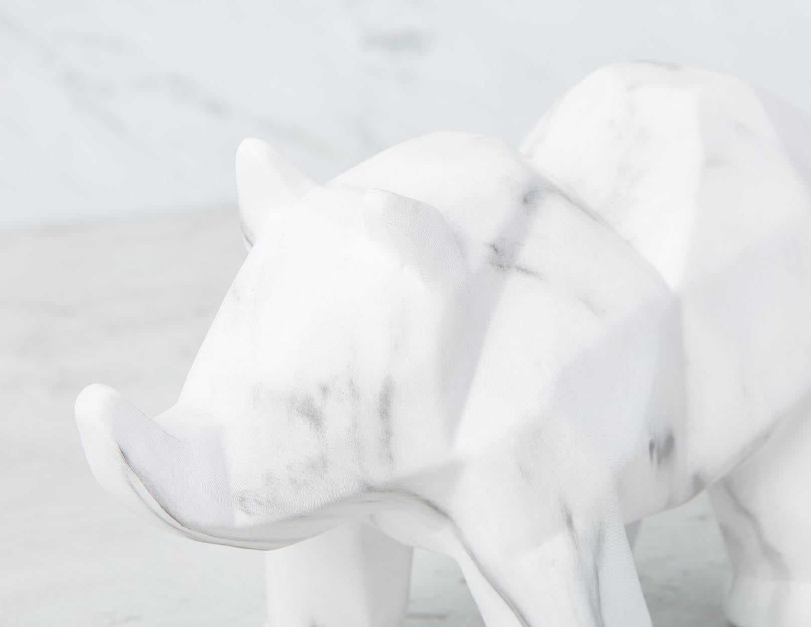 RHYNO faux marble sculpture 28 cm undefined