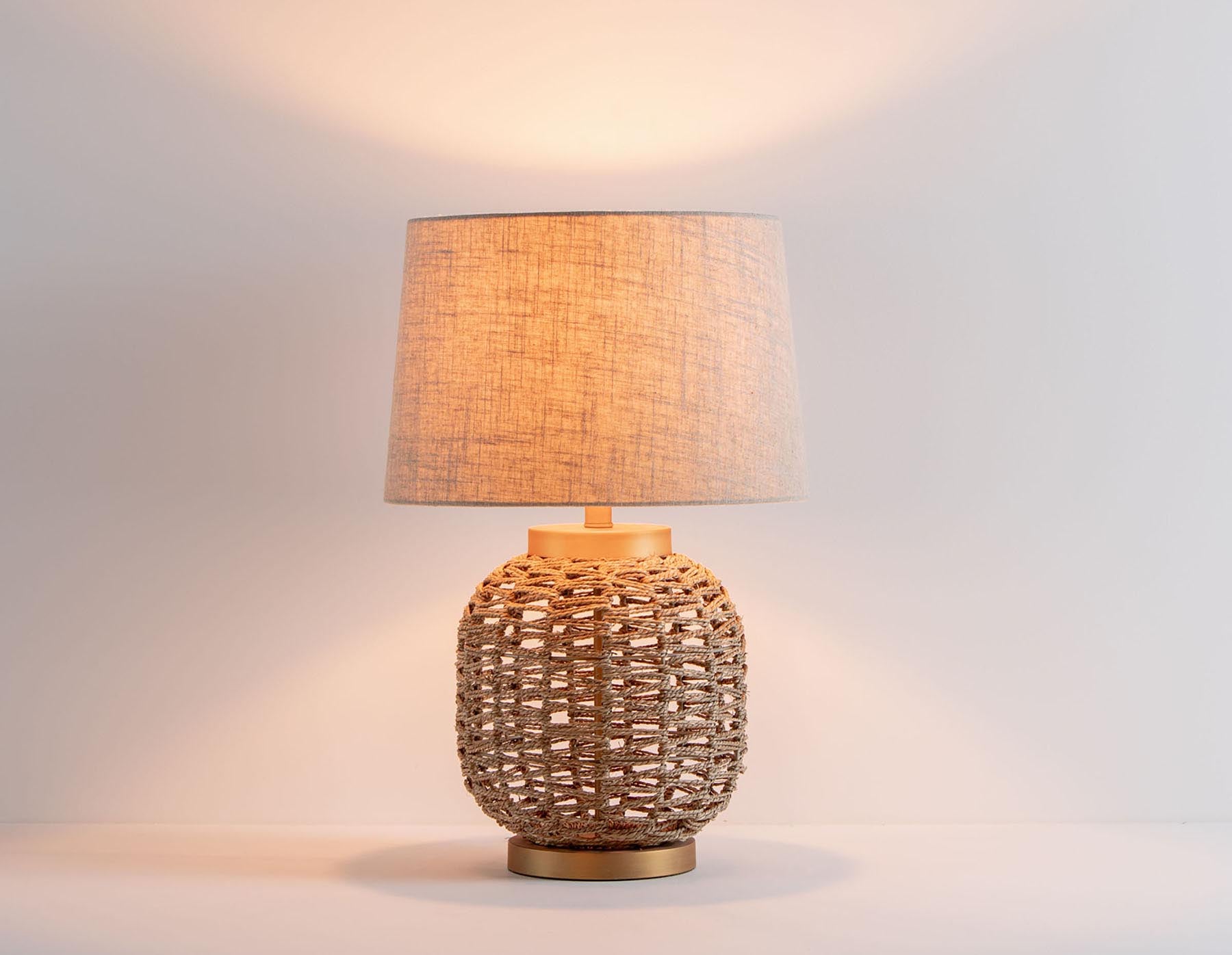 RODNEY hand-made rope table lamp 58 cm height undefined