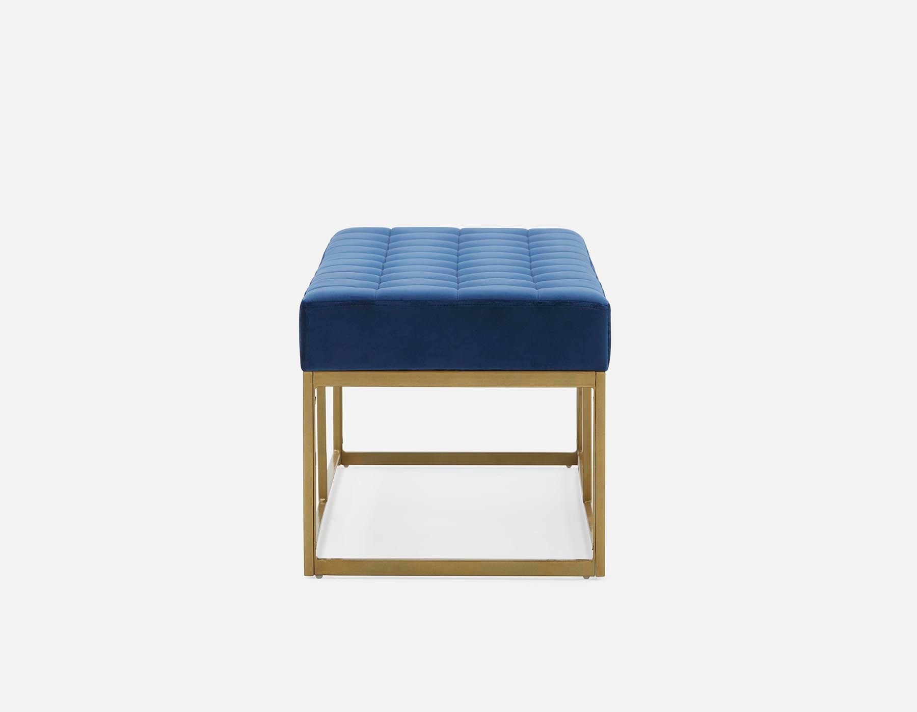 TADEO banc en velours capitonné 122 cm undefined