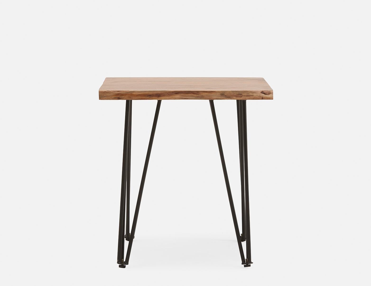 RENO solid acacia wood end table 60 cm undefined