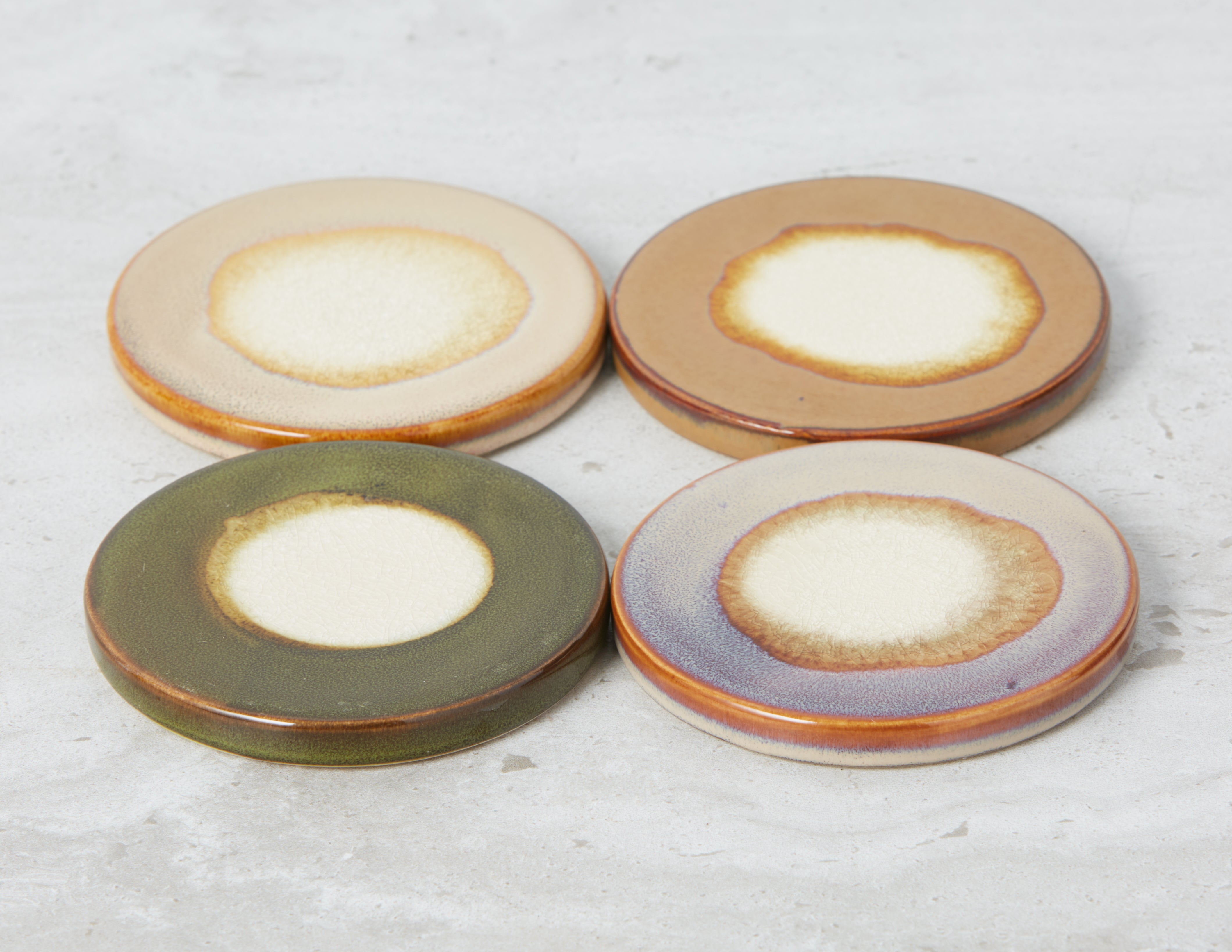 SAMARIA set of 4 ceramic coasters undefined