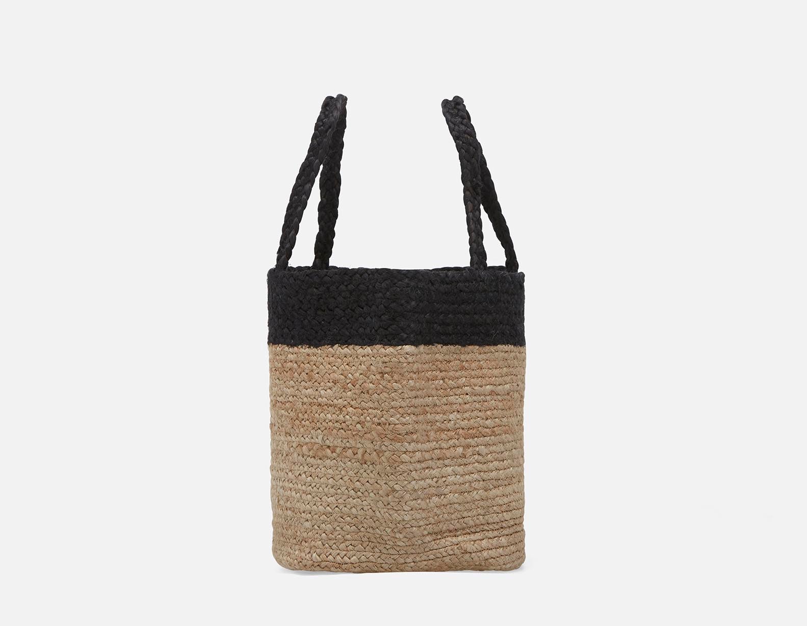 PHOEBE braided jute tote bag undefined