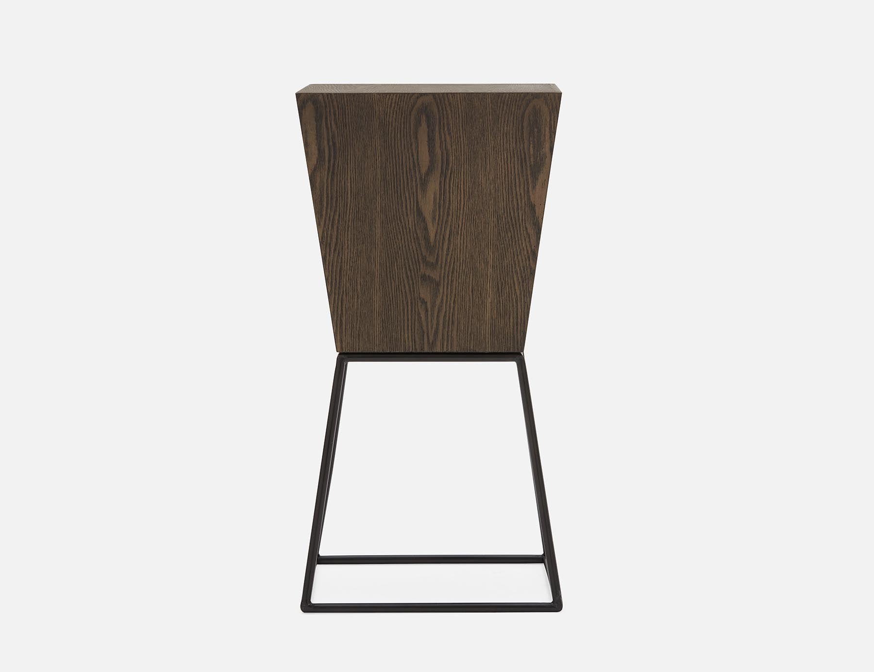TRAPEZ piédestal en placage de frêne 71 cm undefined