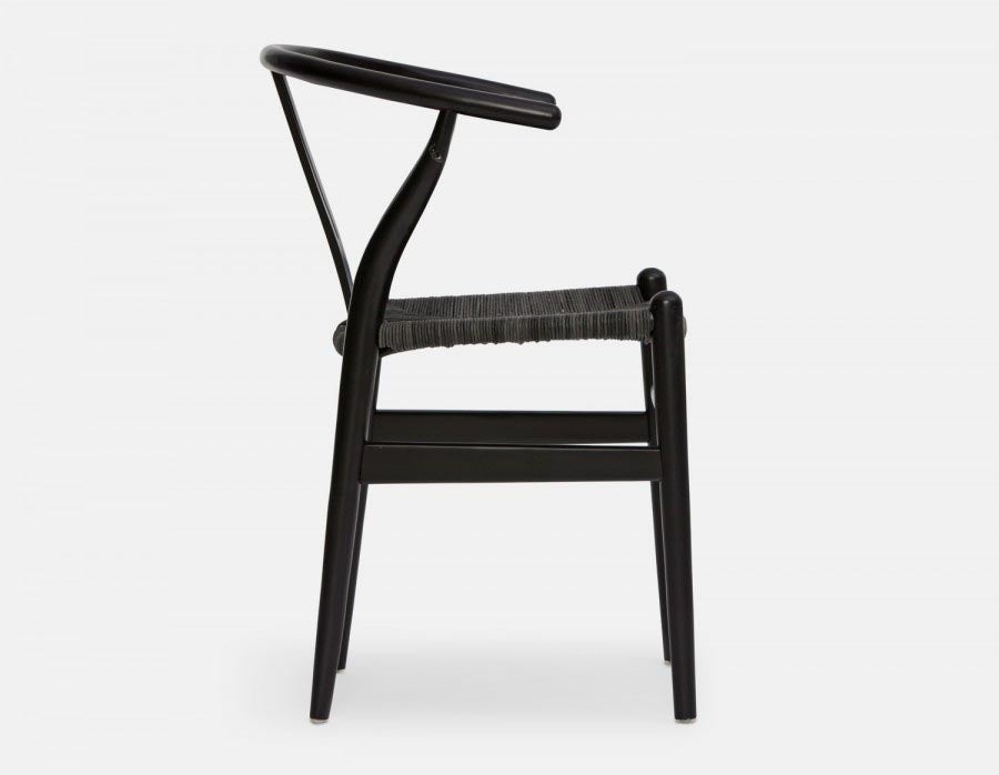 DENMARK chaise de salle à manger en bois d'hêtre et en corde tissée undefined