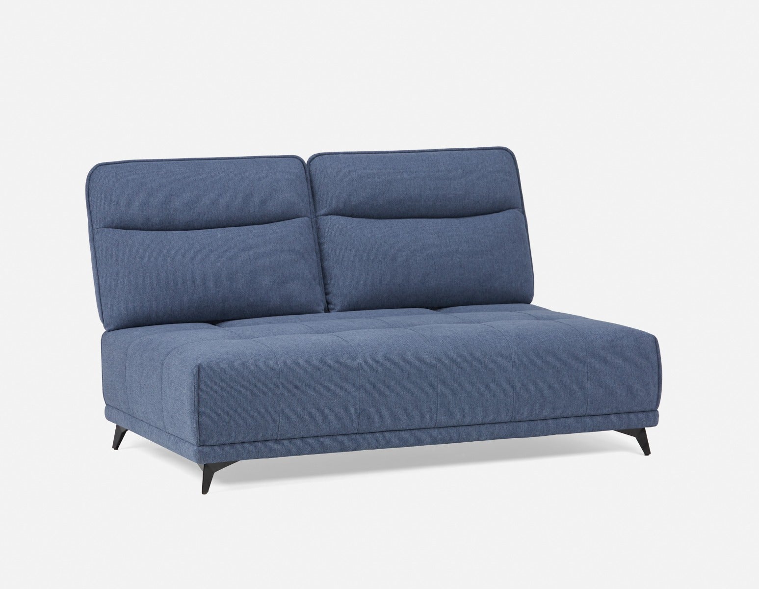 SIMON modern contemporary armless loveseat with adjustable backrest undefined