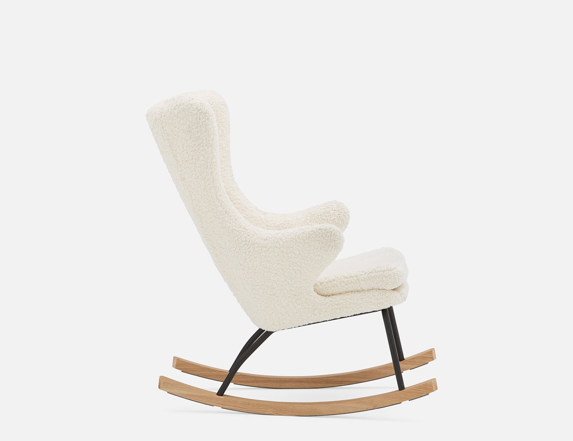 GUYAN faux shearling rocking armchair undefined