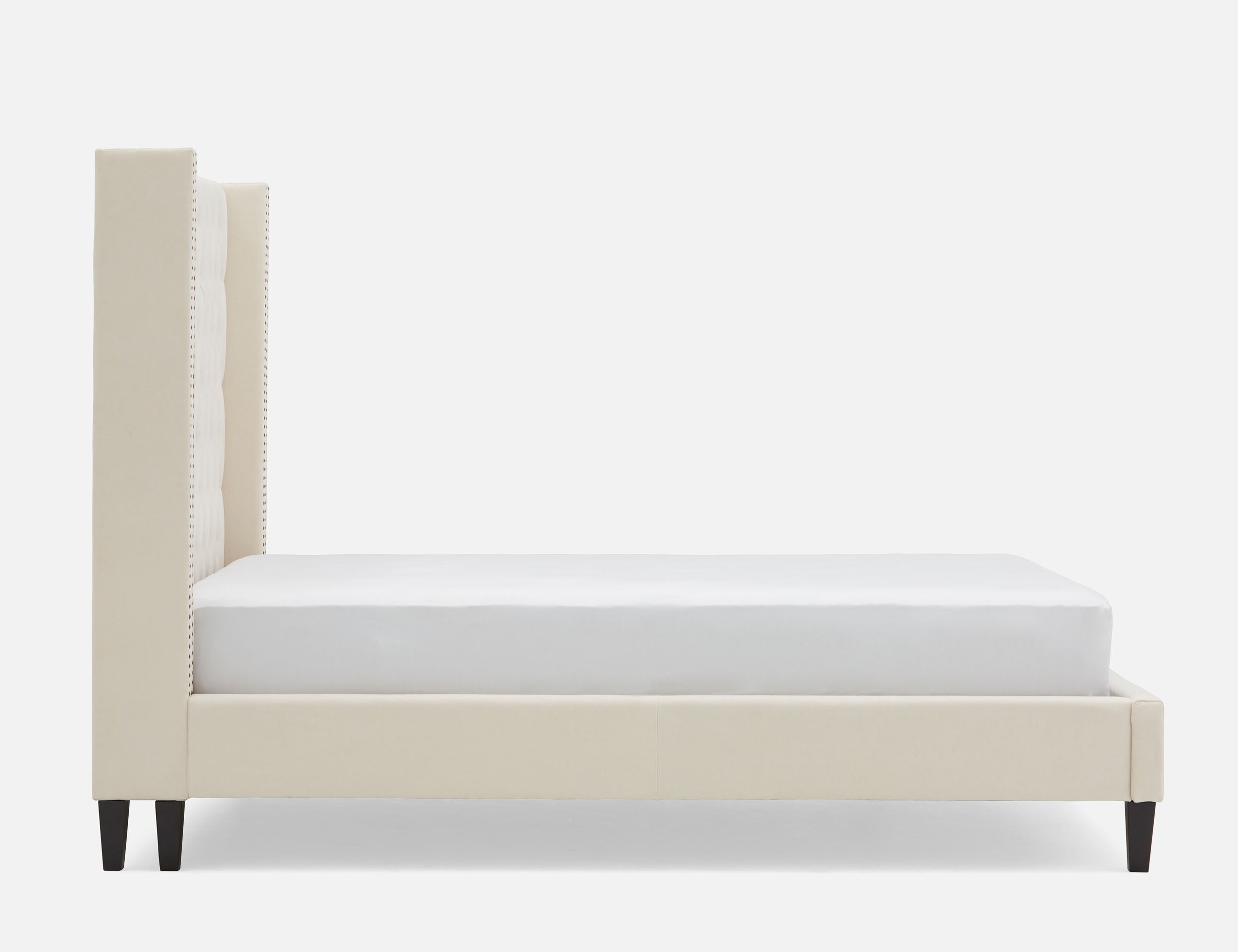 VERSAILLES tufted upholstered wingback queen size bed undefined