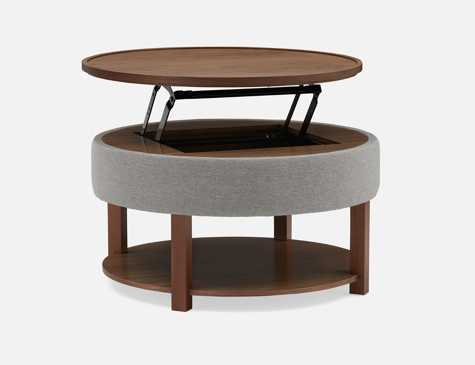 DAMIAN wood veneer lift-top coffee table with storage 84 cm undefined