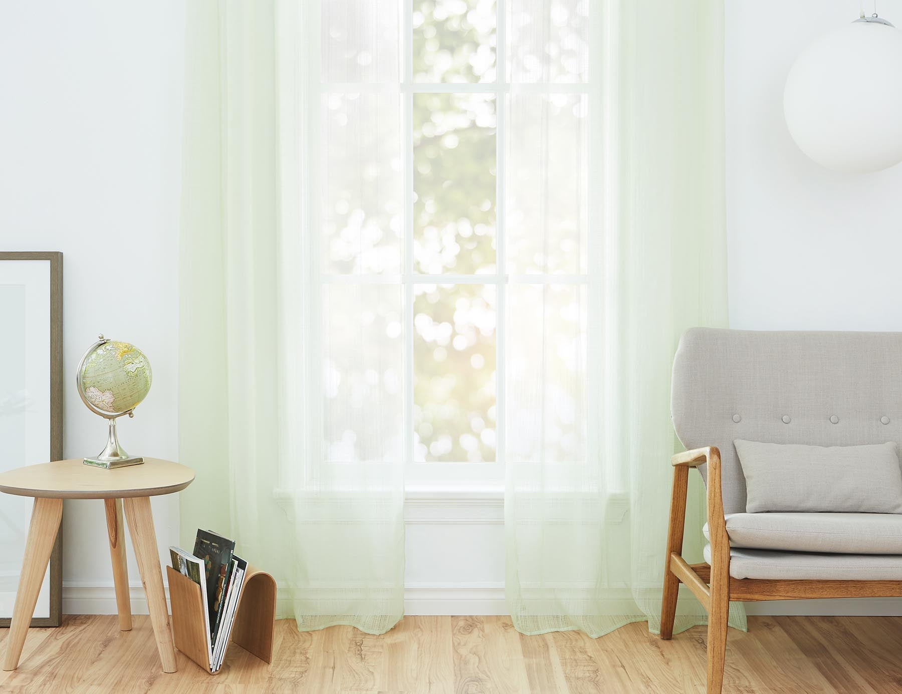 FEDORA set of 2 sheer curtain panels undefined