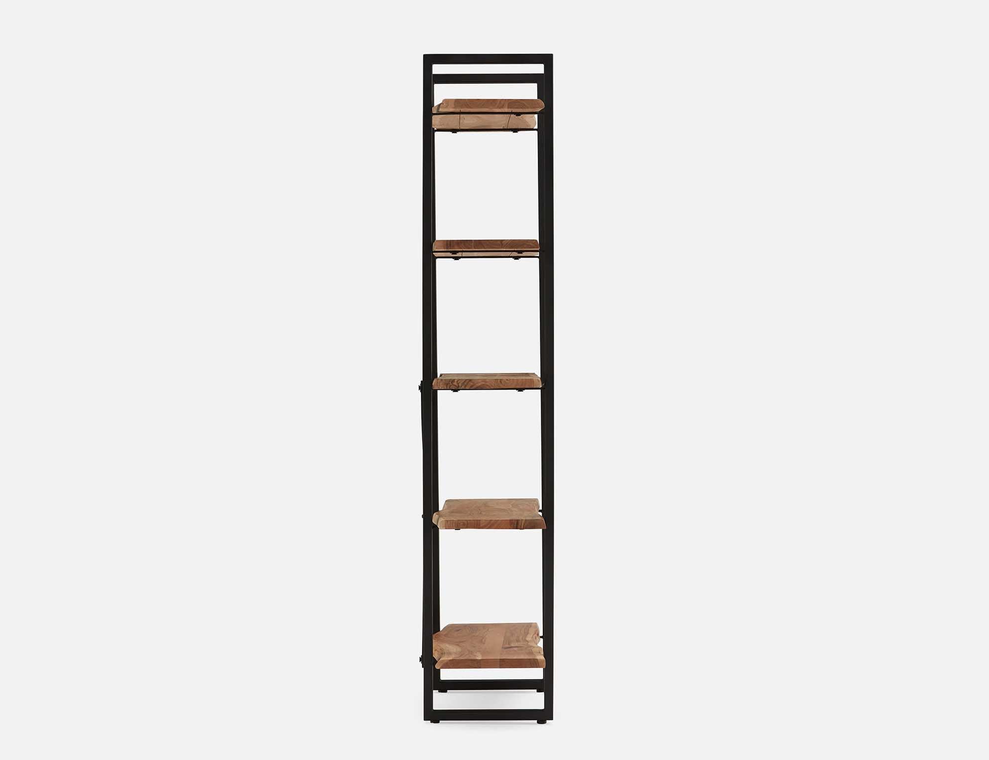 RENO acacia wood 5-tier bookcase undefined