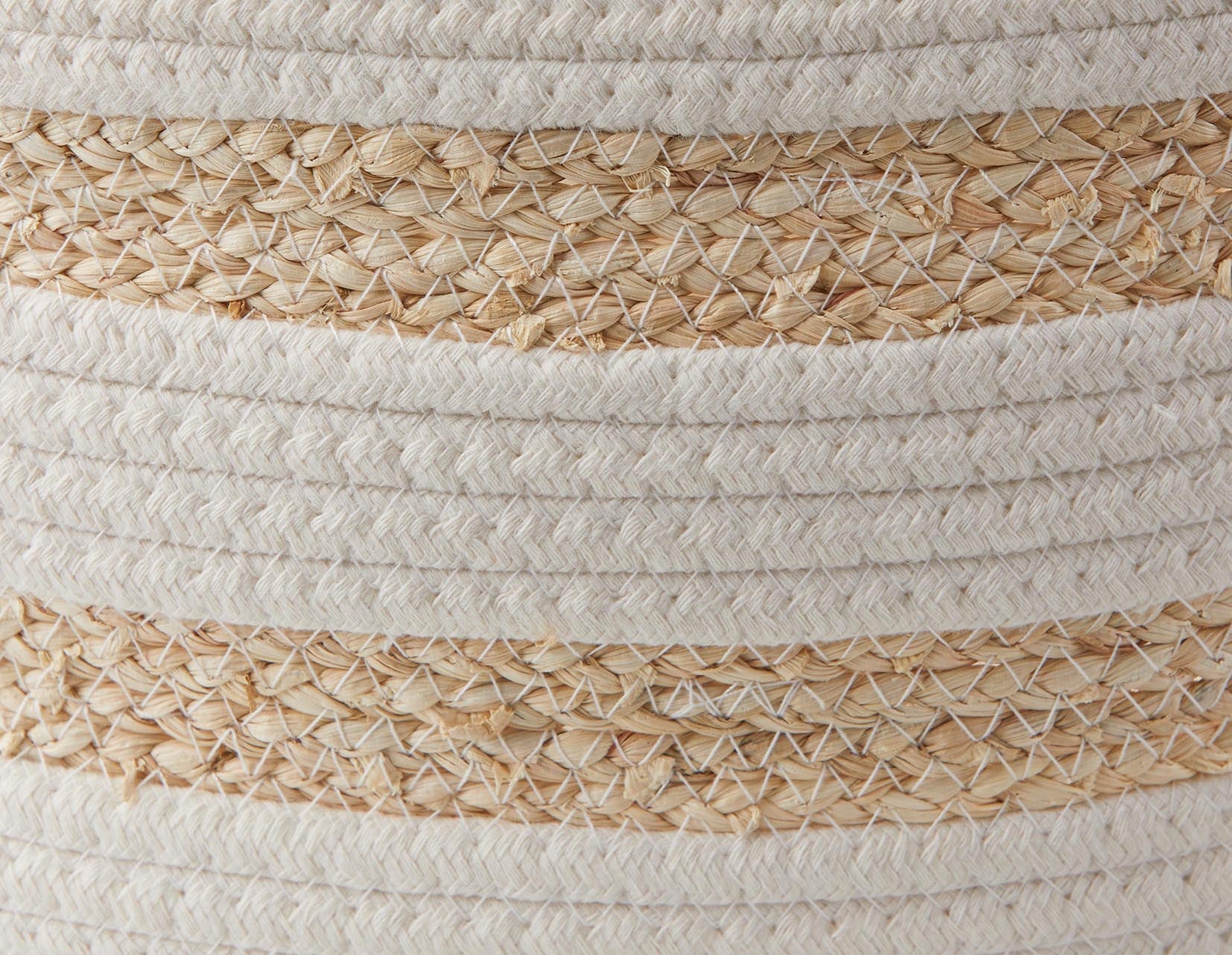 BUONO ensemble de 3 paniers en fibre de maïs et en corde de coton undefined