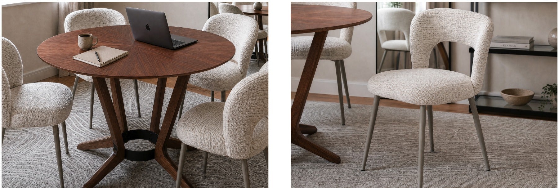 MORELLA round table 137 cm and KIRIL dining chair