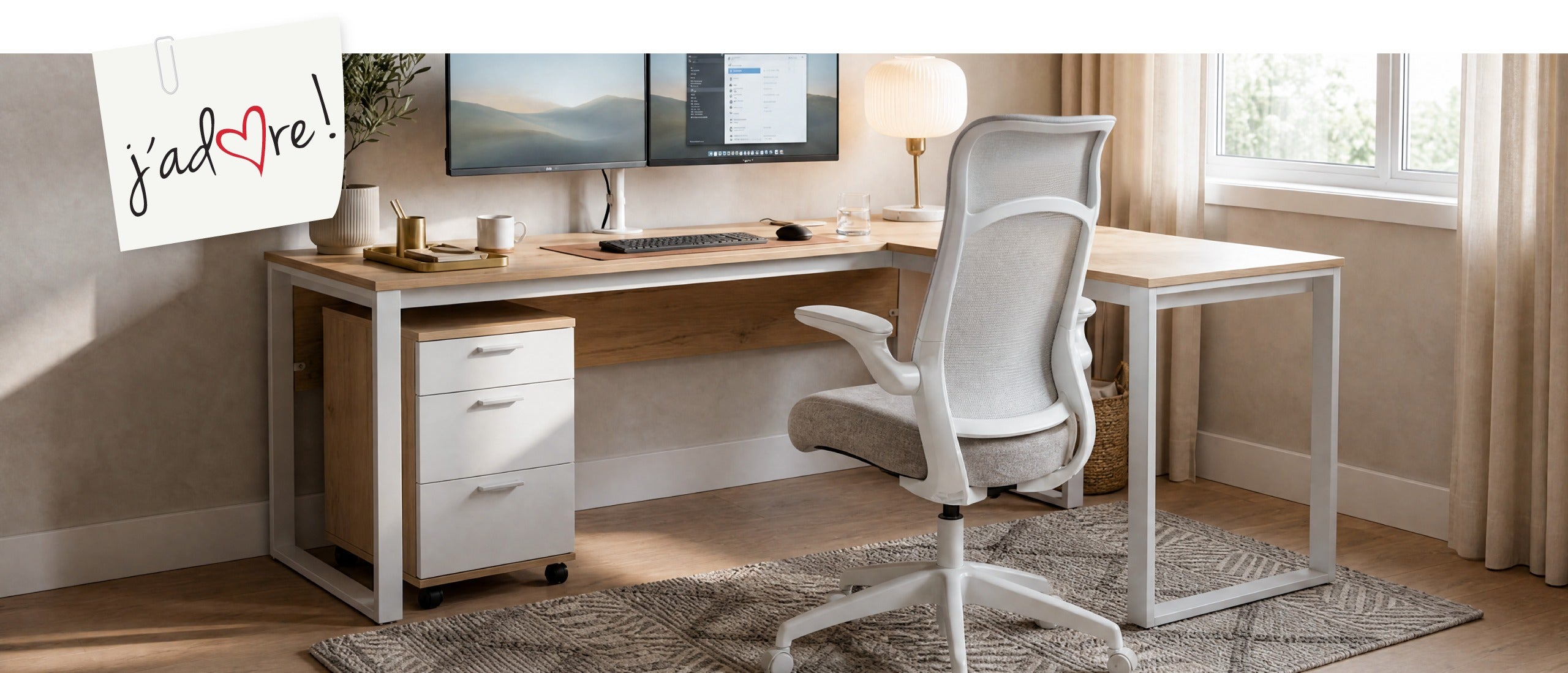 MICK L-shaped desk