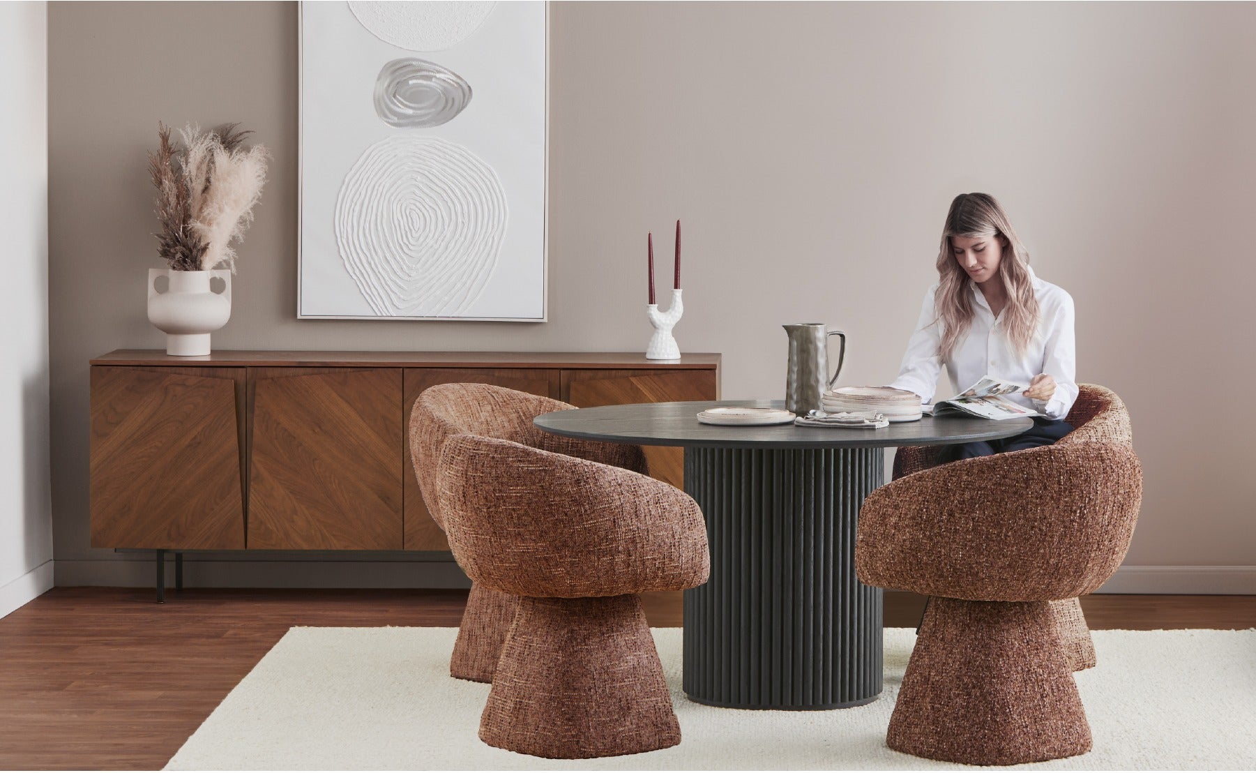 RHODES dining table 135 cm