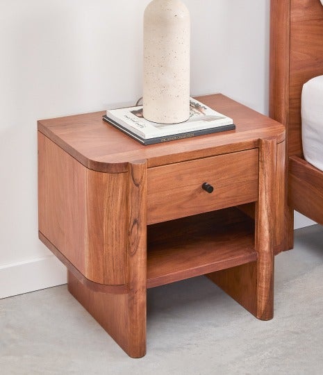 MUMBAI acacia wood bedside table