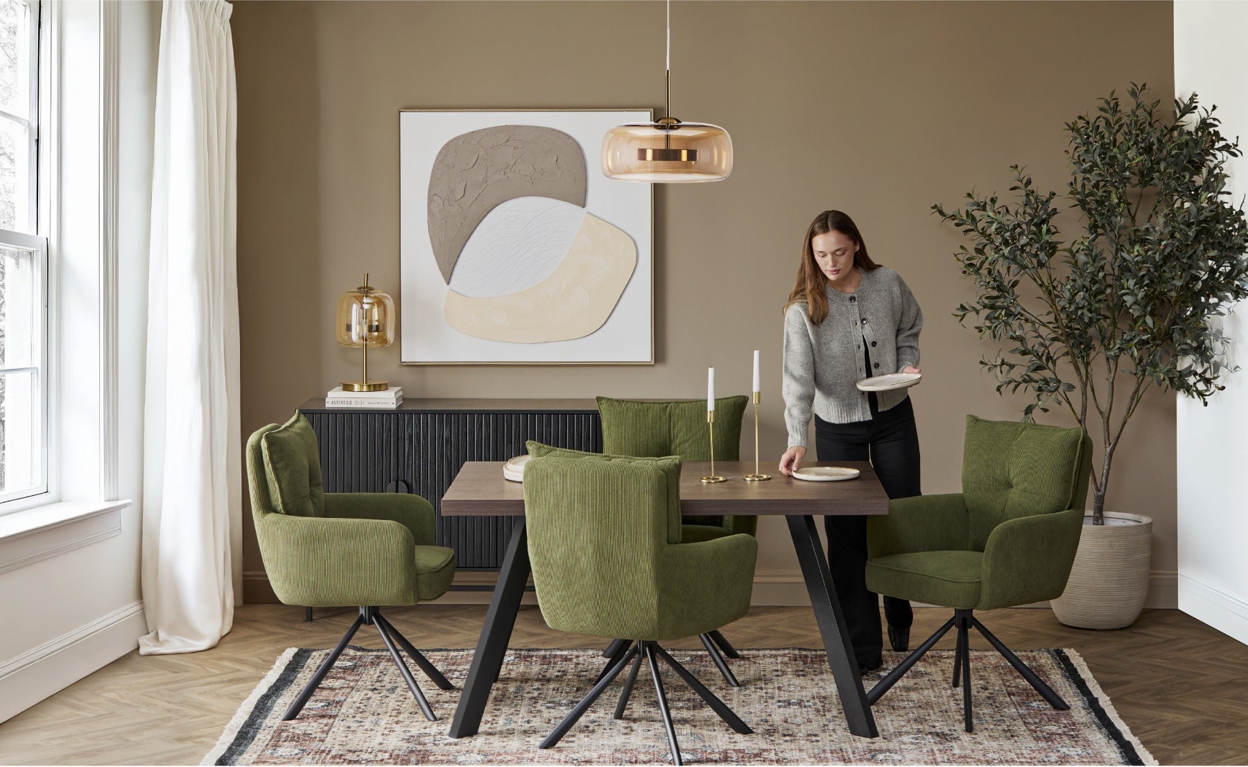 OZZY table de salle à manger 140 cm