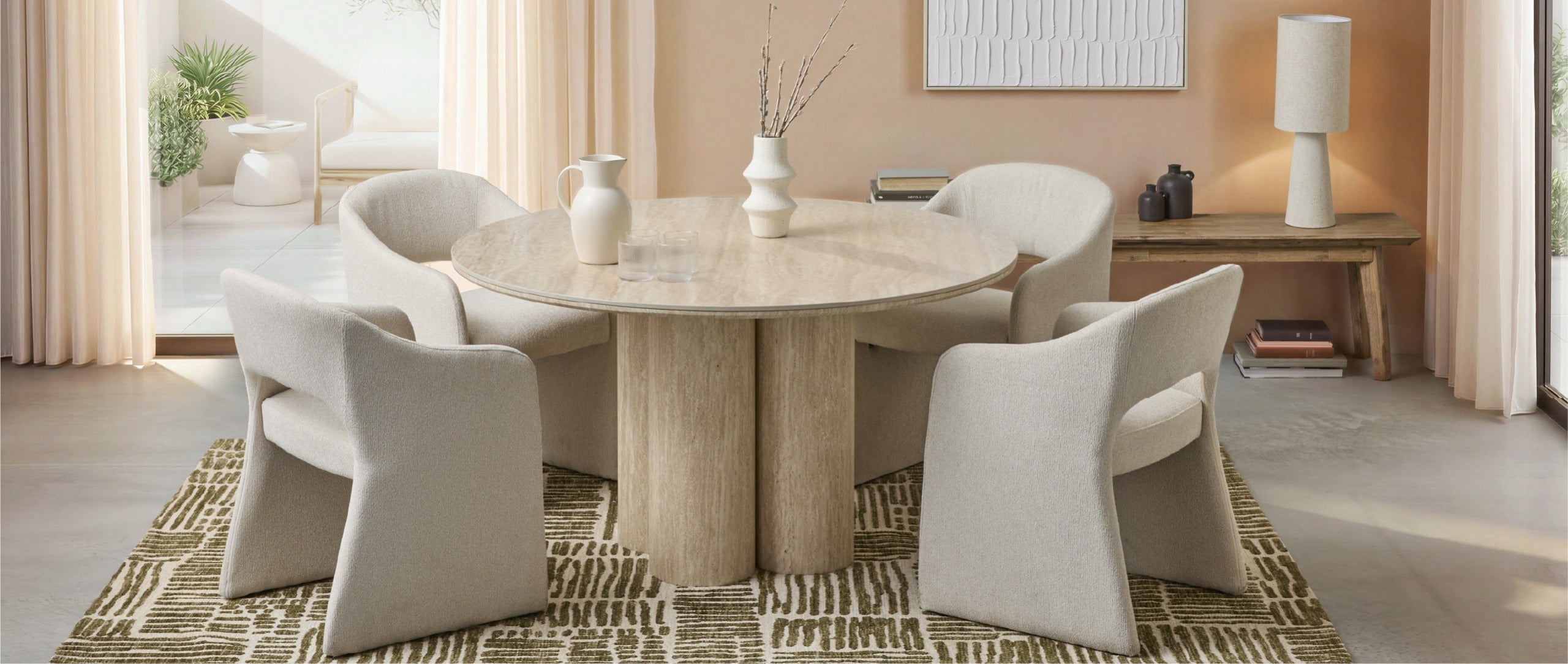 ARVARA table à dîner ronde 135 cm