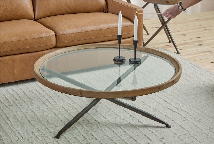 KAY fir wood coffee table